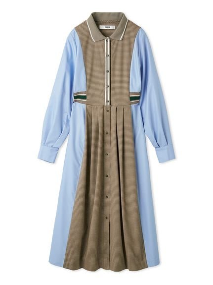 FURFUR｜リブコンビシャツワンピース | Rakuten Fashion(楽天