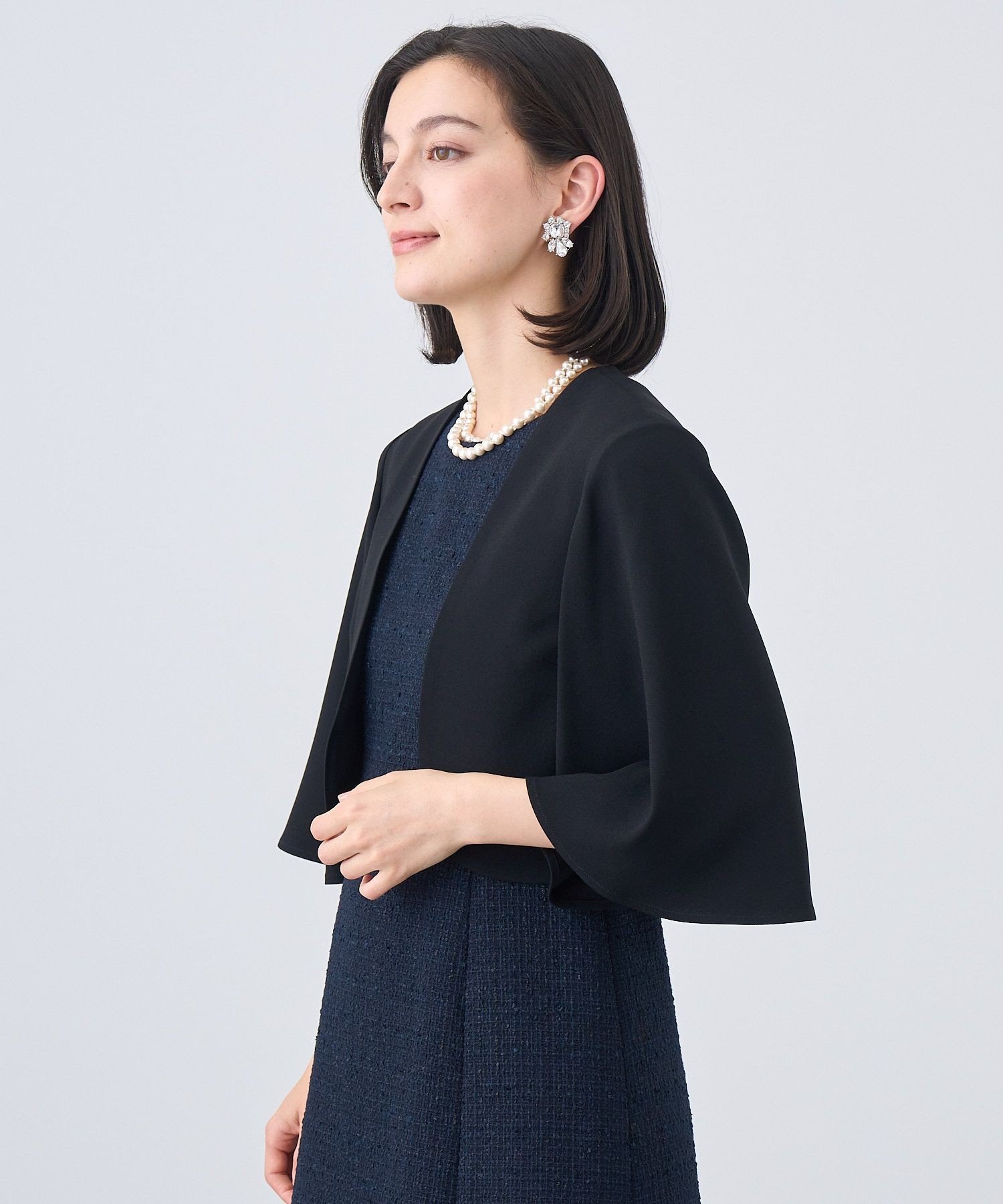 ANAYI｜バックサテンフレアスリーブボレロ | Rakuten Fashion(楽天