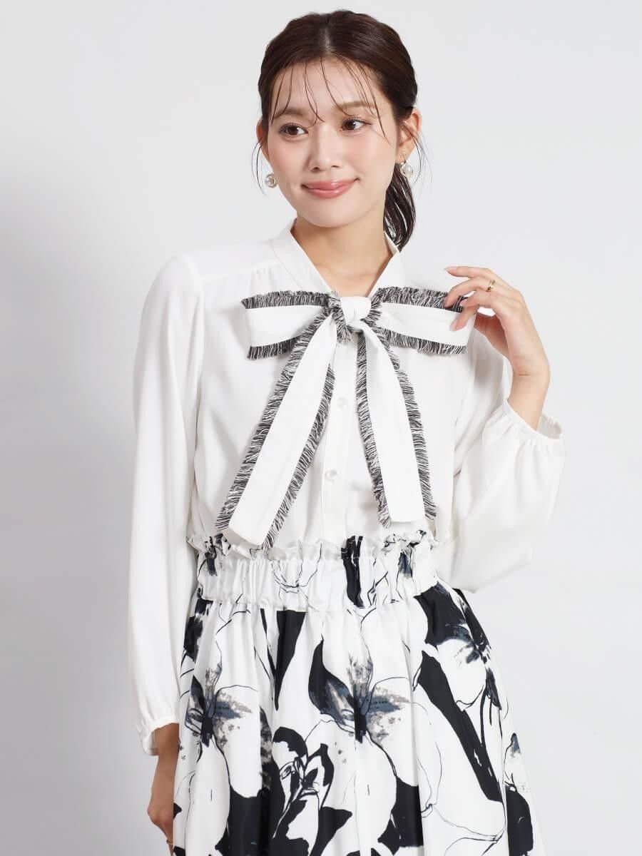 Vin｜フリンジリボンブラウス | Rakuten Fashion(楽天ファッション／旧