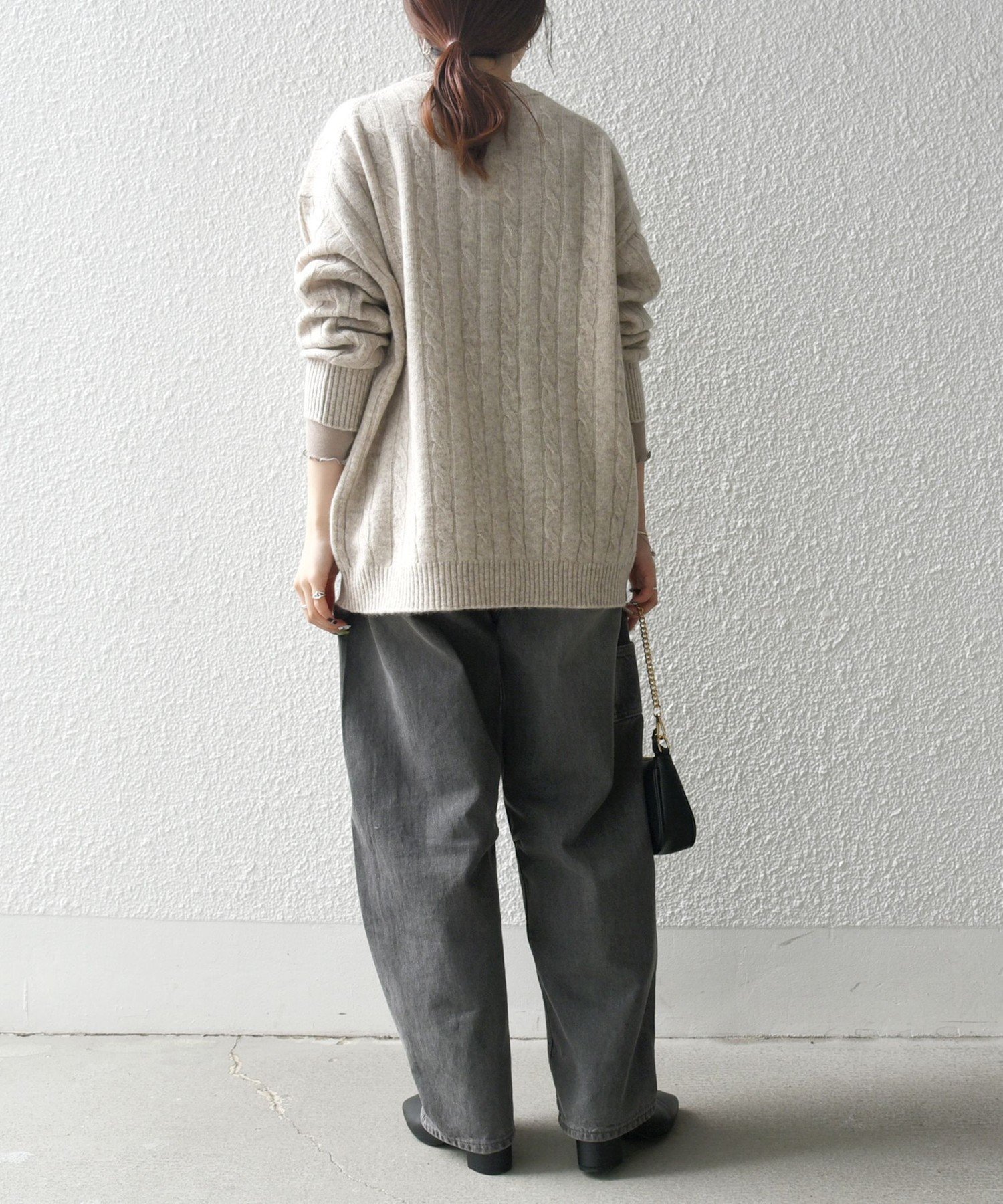 SHIPS any: ヤク ケーブルクルーネックニット カーディガン シップス エニィ SHIPS any 【WEB限定】SHIPS any:〈手洗い可能〉ヤク