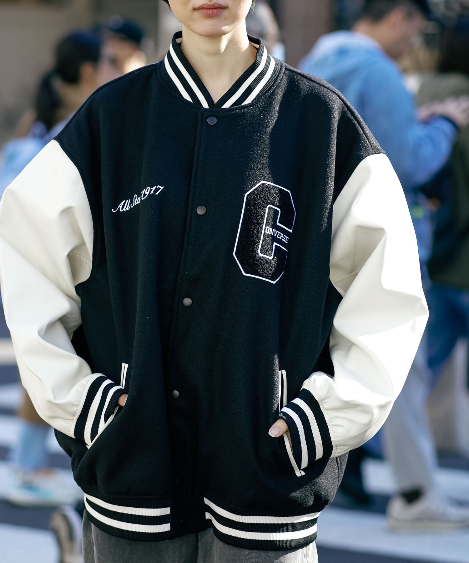 JEANS MATE｜CONVERSE/(M)フェイクメルトンスタジャン | Rakuten