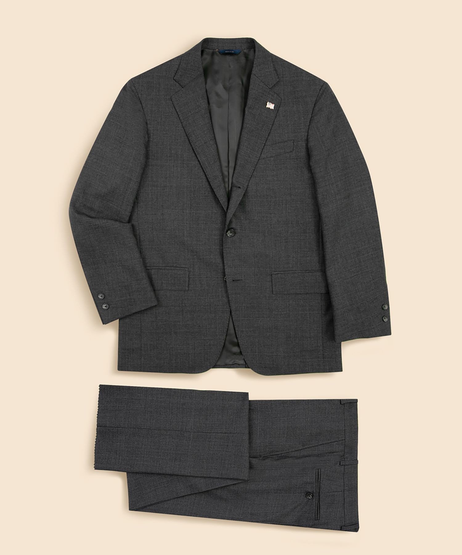 Brooks Brothers｜ウール グレンチェック 段返り3釦サックスーツ