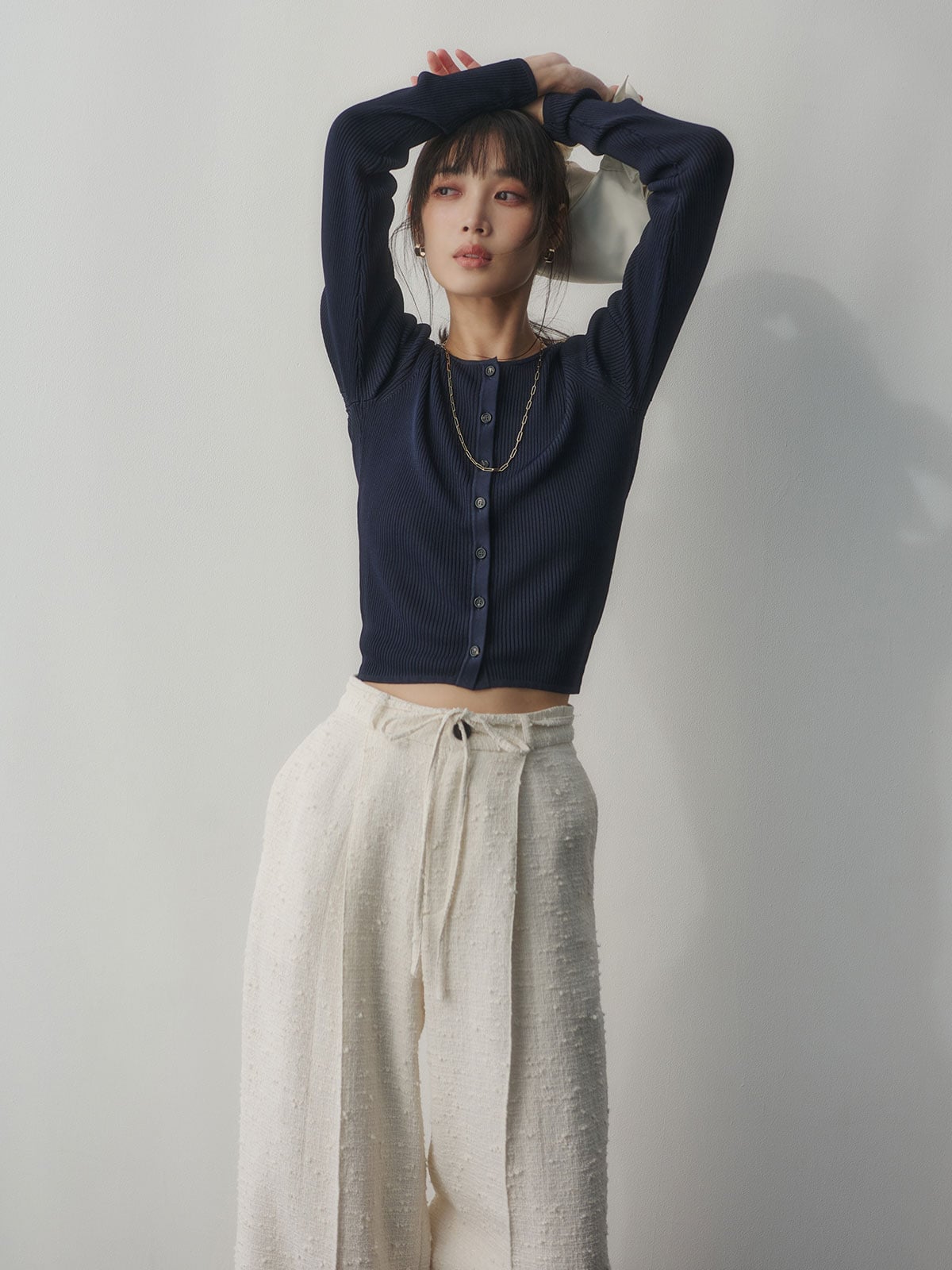 anuans｜リュクスビスコースニットカーディガン | Rakuten Fashion