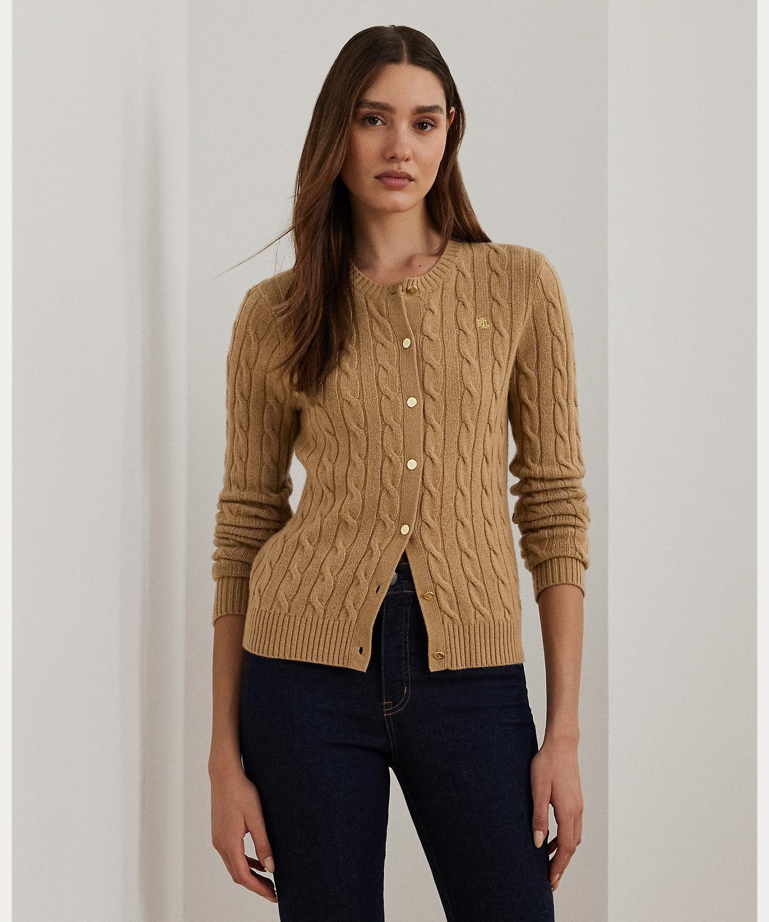 RALPH LAUREN｜ケーブルニット ウールカシミヤ カーディガン | Rakuten