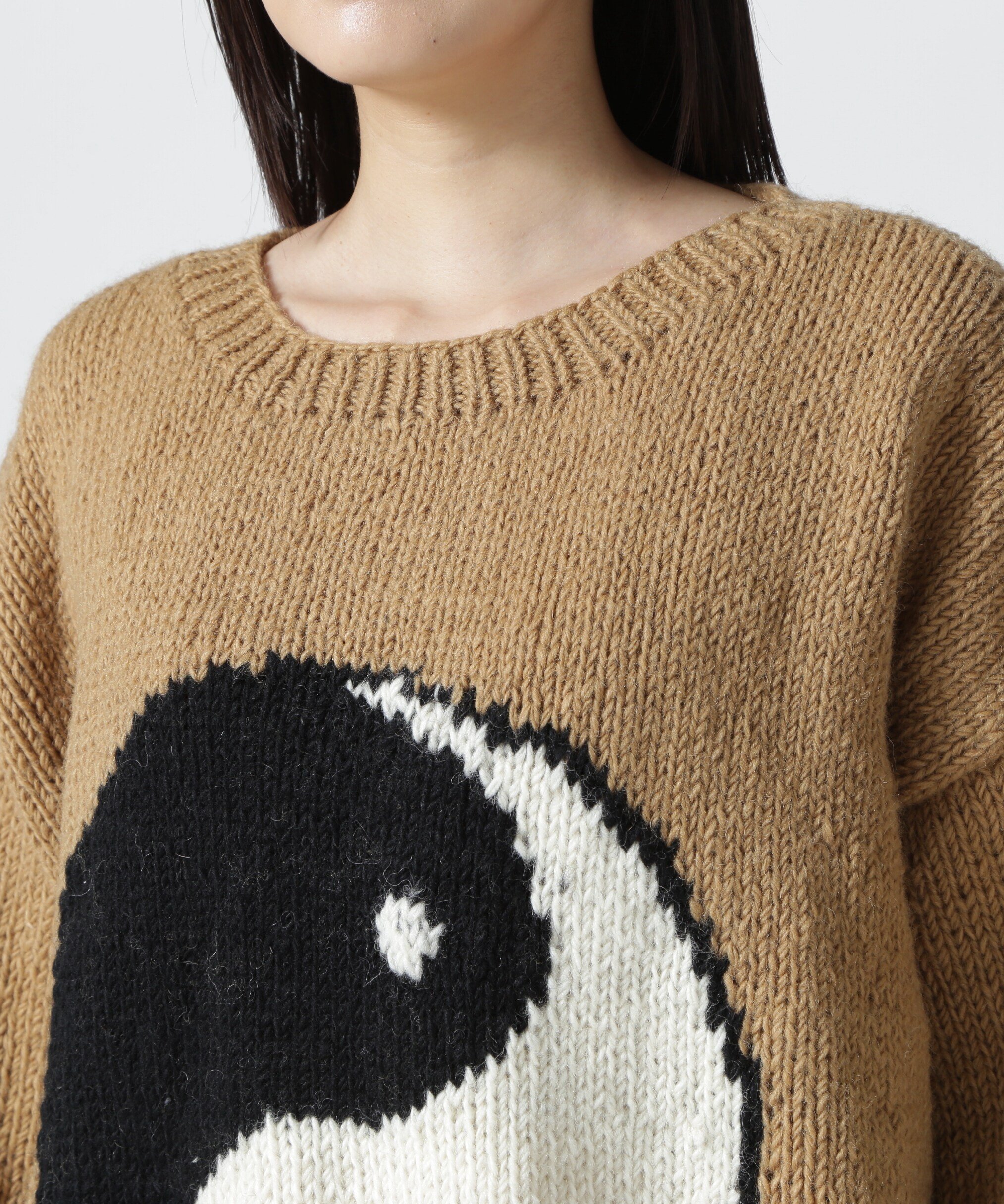 B'2nd｜MacMahon Knitting Mills / Roll Neck Knit-Big Yin&Yang