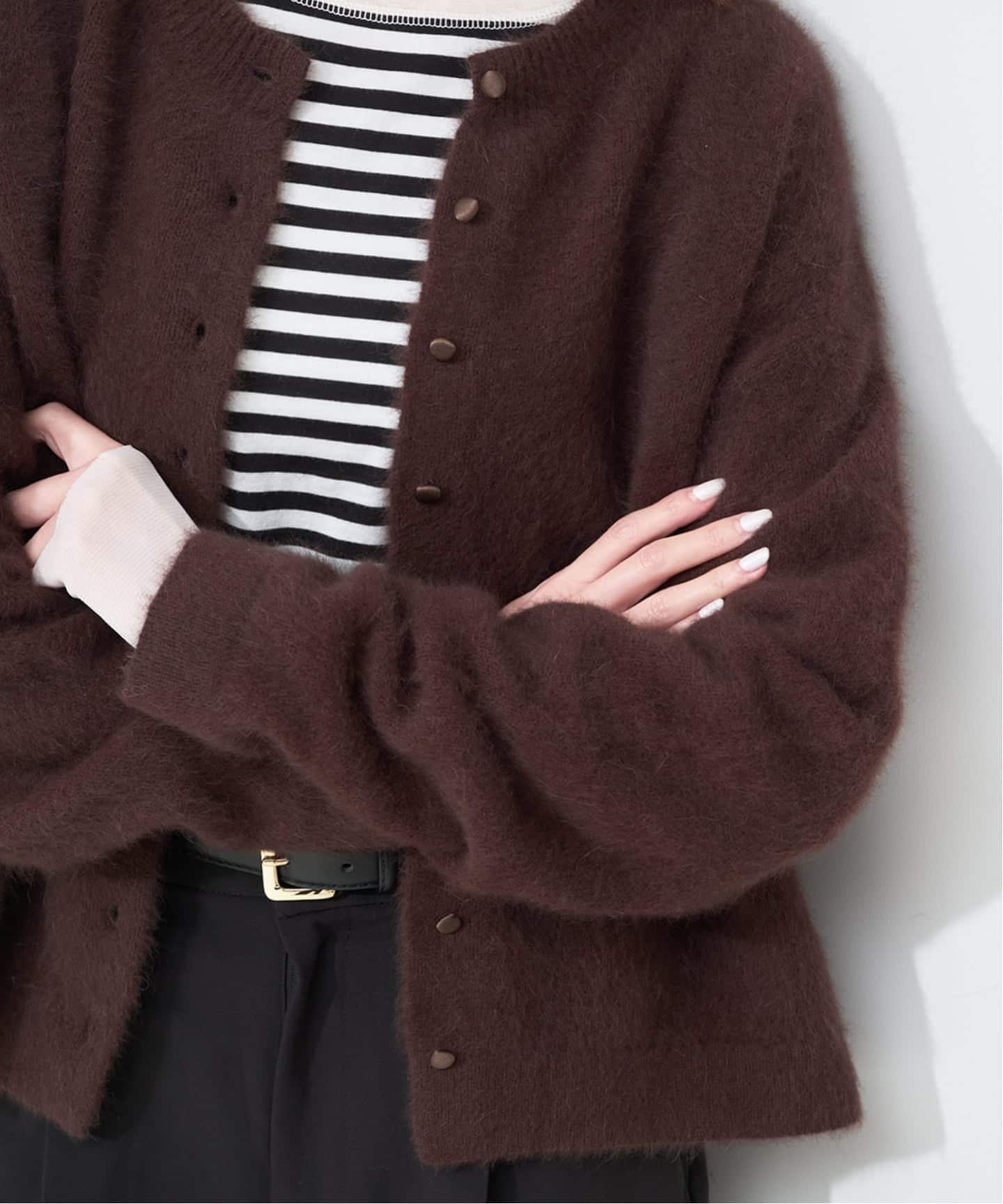 SLOBE IENA｜フォックスアルパカカーディガン | Rakuten Fashion(楽天