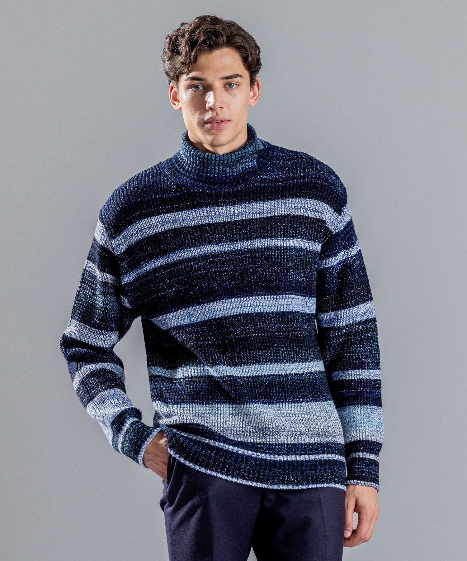 JOSEPH HOMME｜【LEON 2月号掲載】グラデーションボーダー