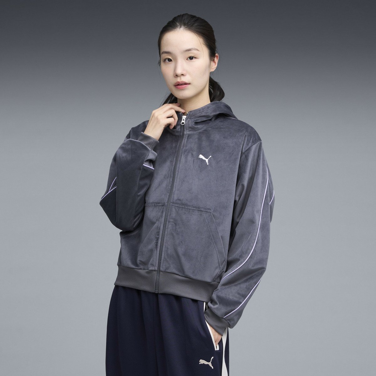 PUMA｜ウィメンズ CORE HERITAGE ベロア ジャケット | Rakuten Fashion