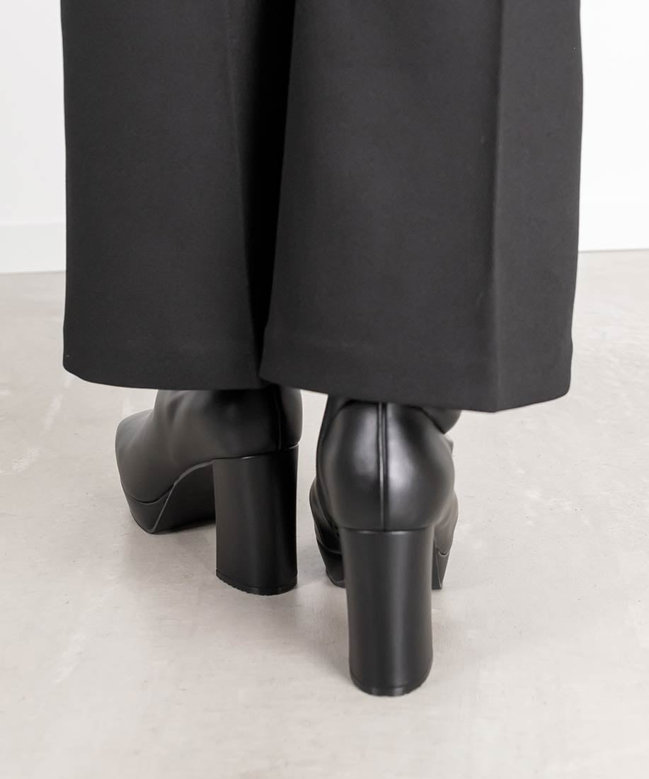 RANDA｜ストレッチ チャンキーヒールショートブーツ | Rakuten Fashion