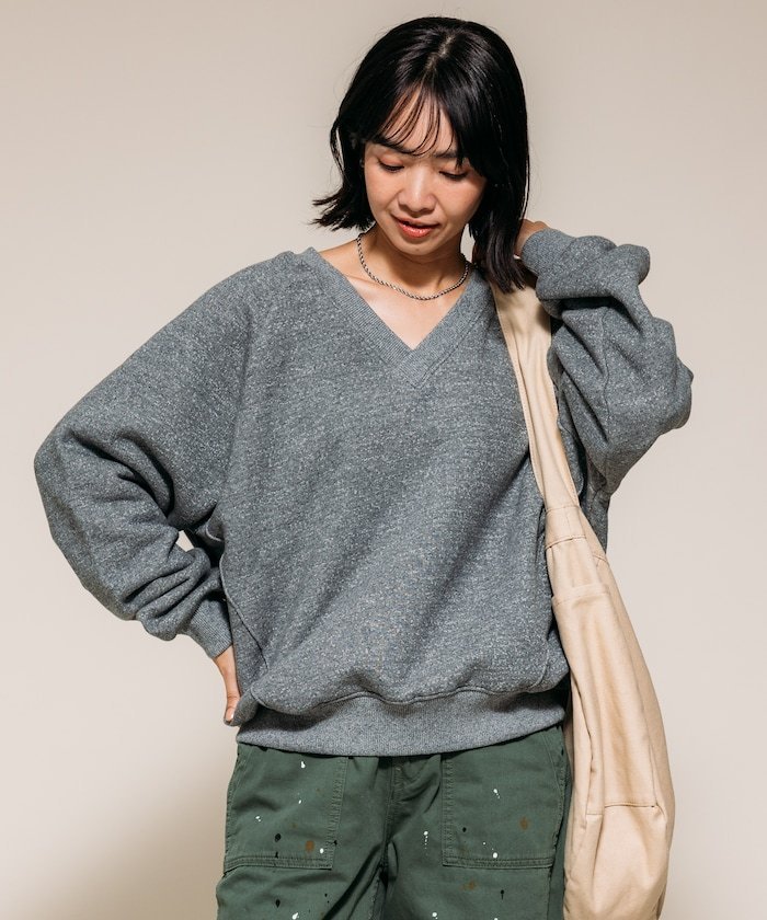 FREAK'S STORE｜裏毛杢 Vネック スウェットプルオーバー 25AW