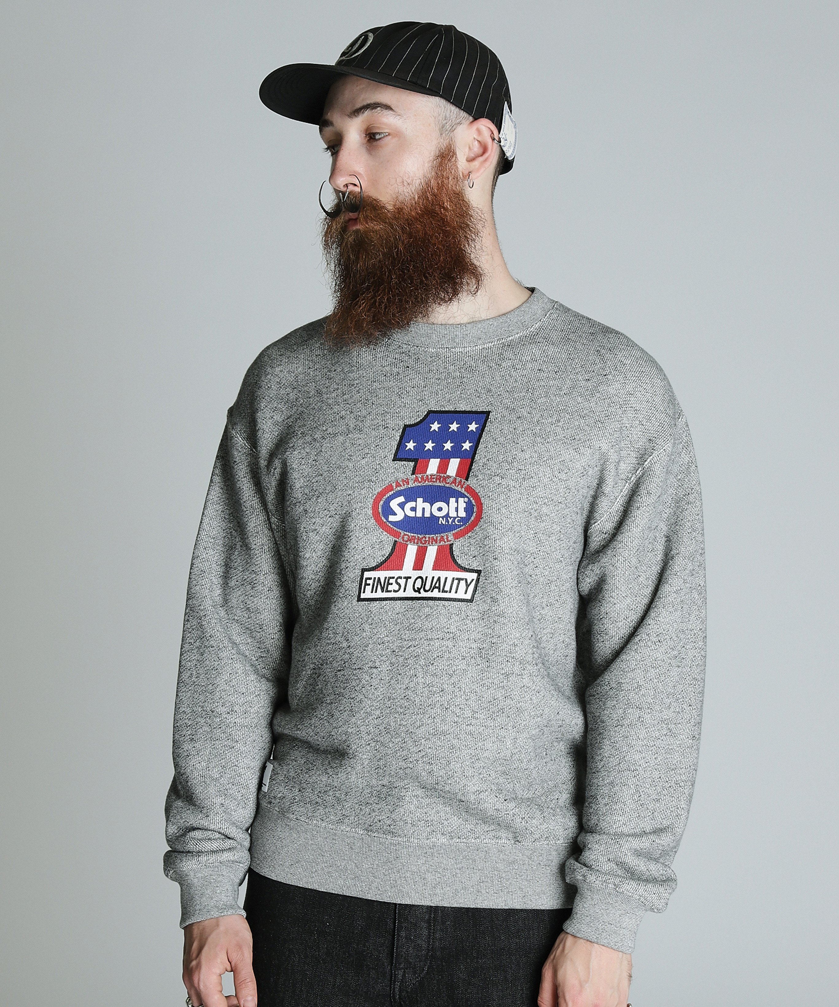 Schott｜SALT AND PEPPER SWEAT NO.1 AMERICAN/ソルトアンドペッパー