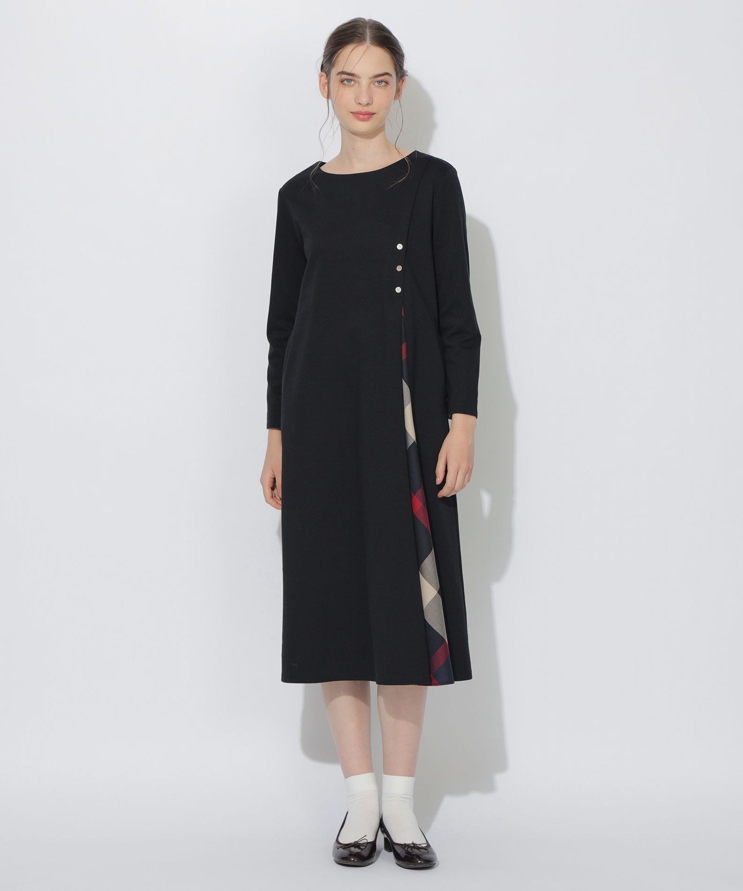 BLUE LABEL / BLACK LABEL CRESTBRIDGE｜アシンメトリーチェック切替Me