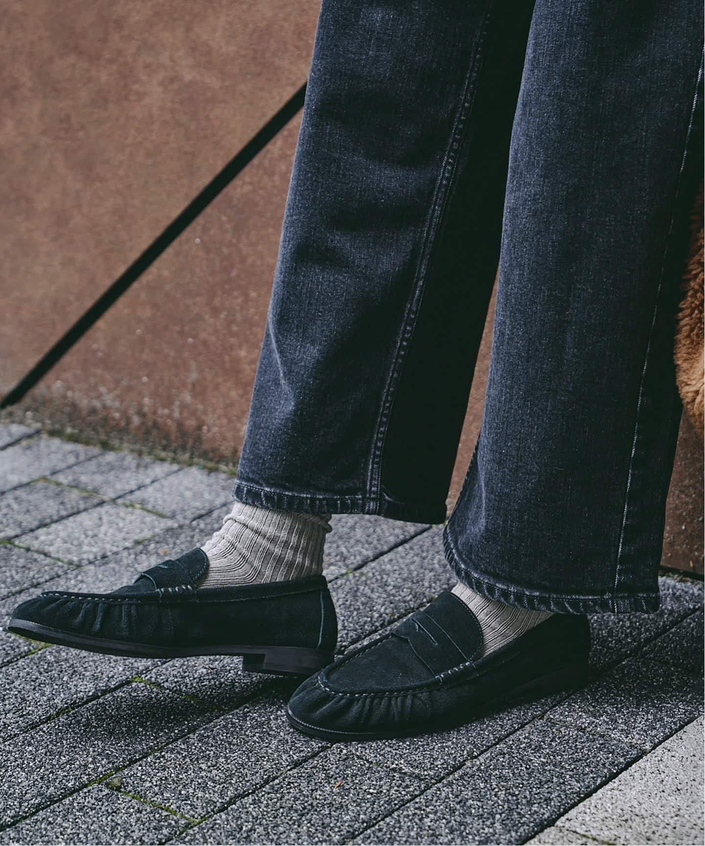 LE TALON｜レザーソフトギャザーローファー | Rakuten Fashion(楽天