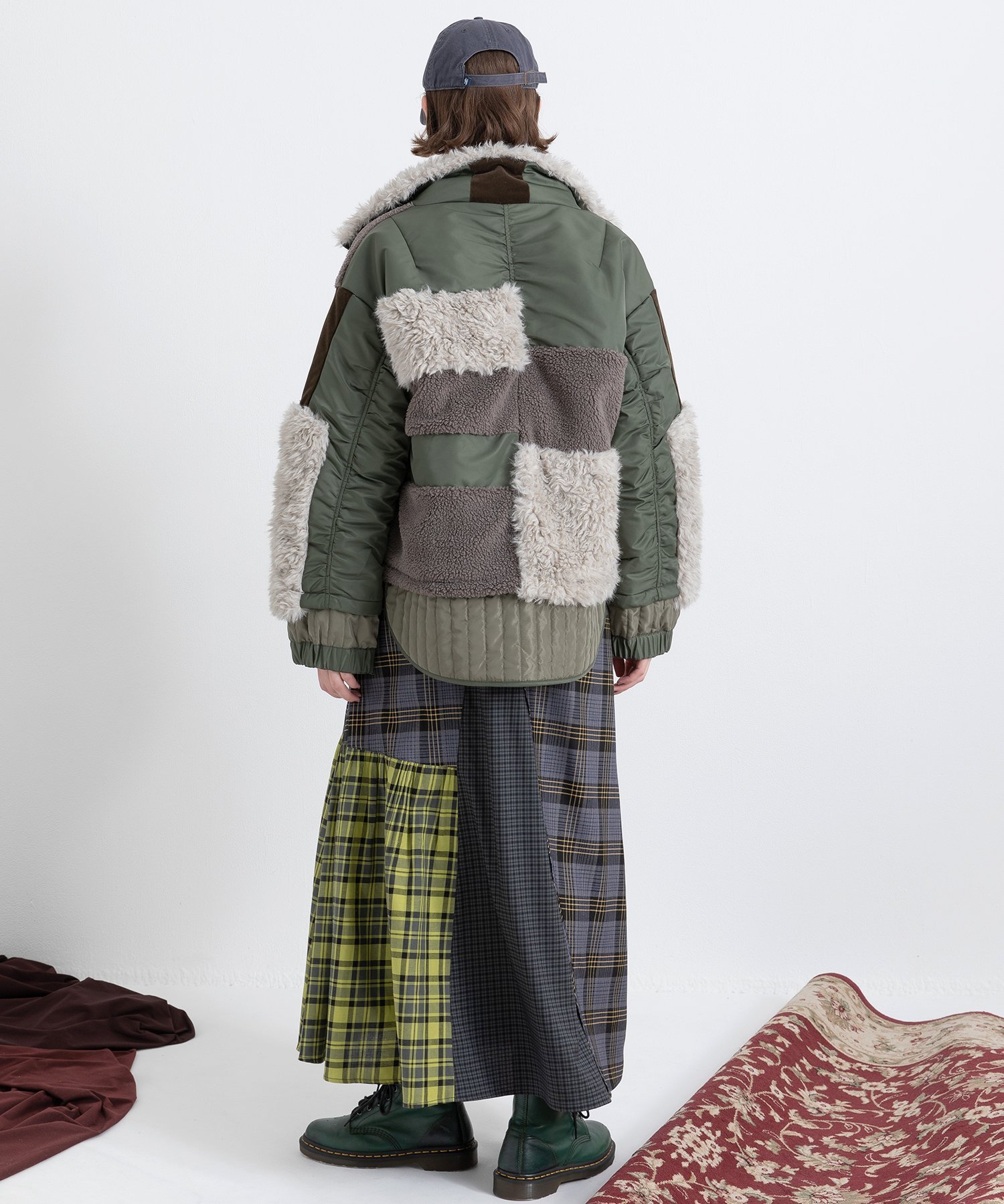 AULA AILA｜PATCHWORK LIKE BOA BLOUSON | Rakuten Fashion(楽天