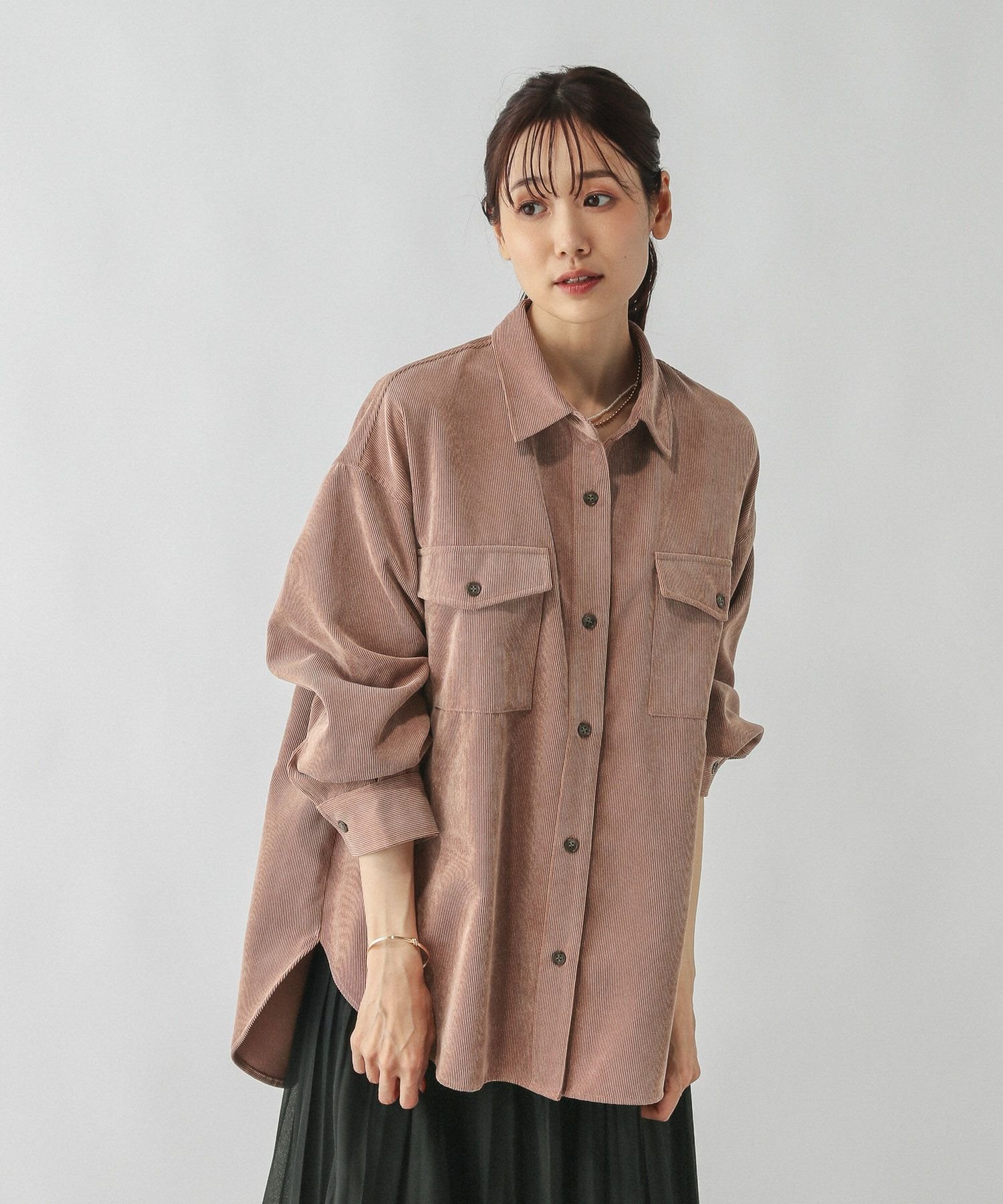 GLOBAL WORK｜イージーケアコーデュロイシャツ/499701 | Rakuten