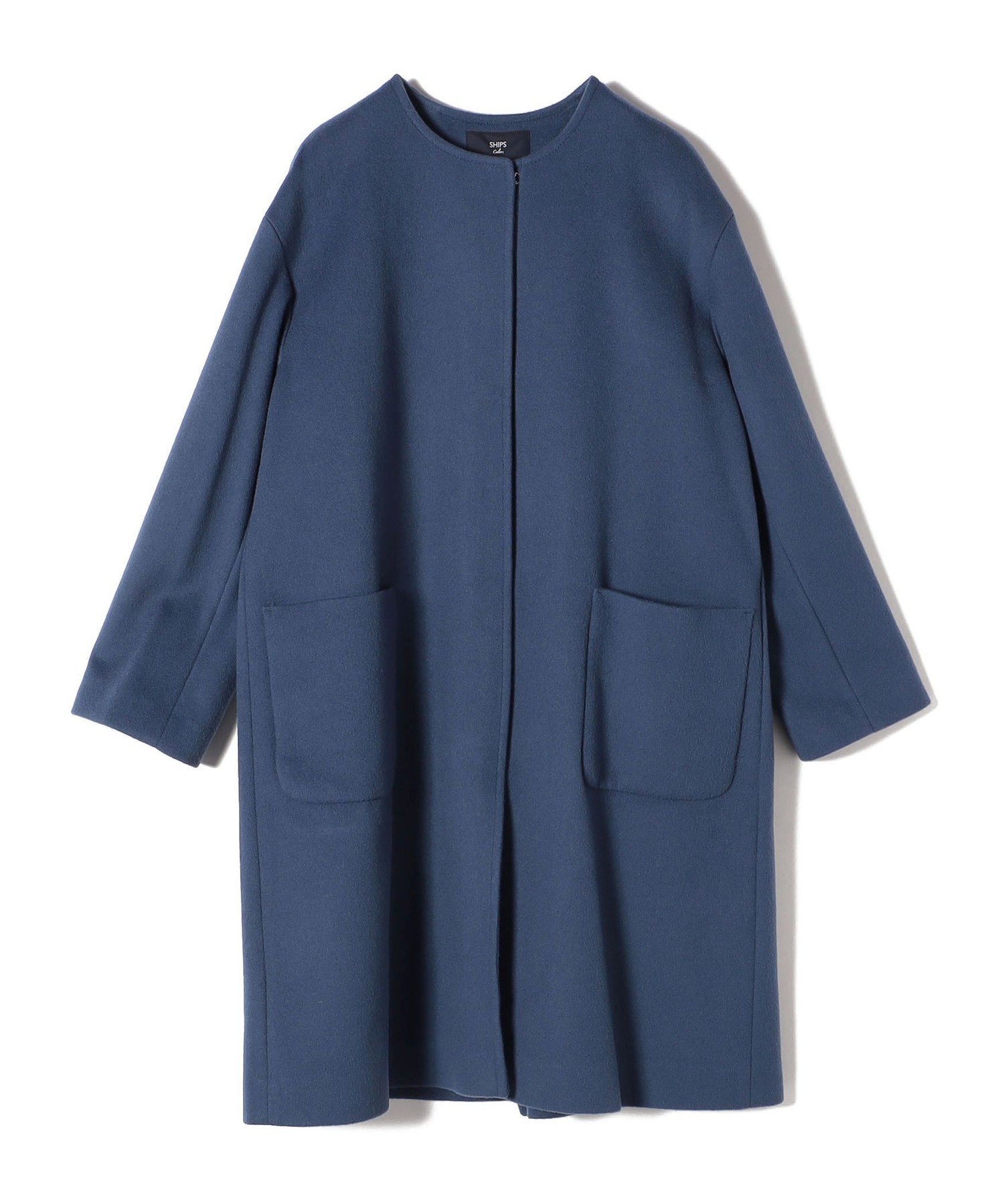 SHIPS｜SHIPS Colors: ウール バックプリーツ ノーカラーコート