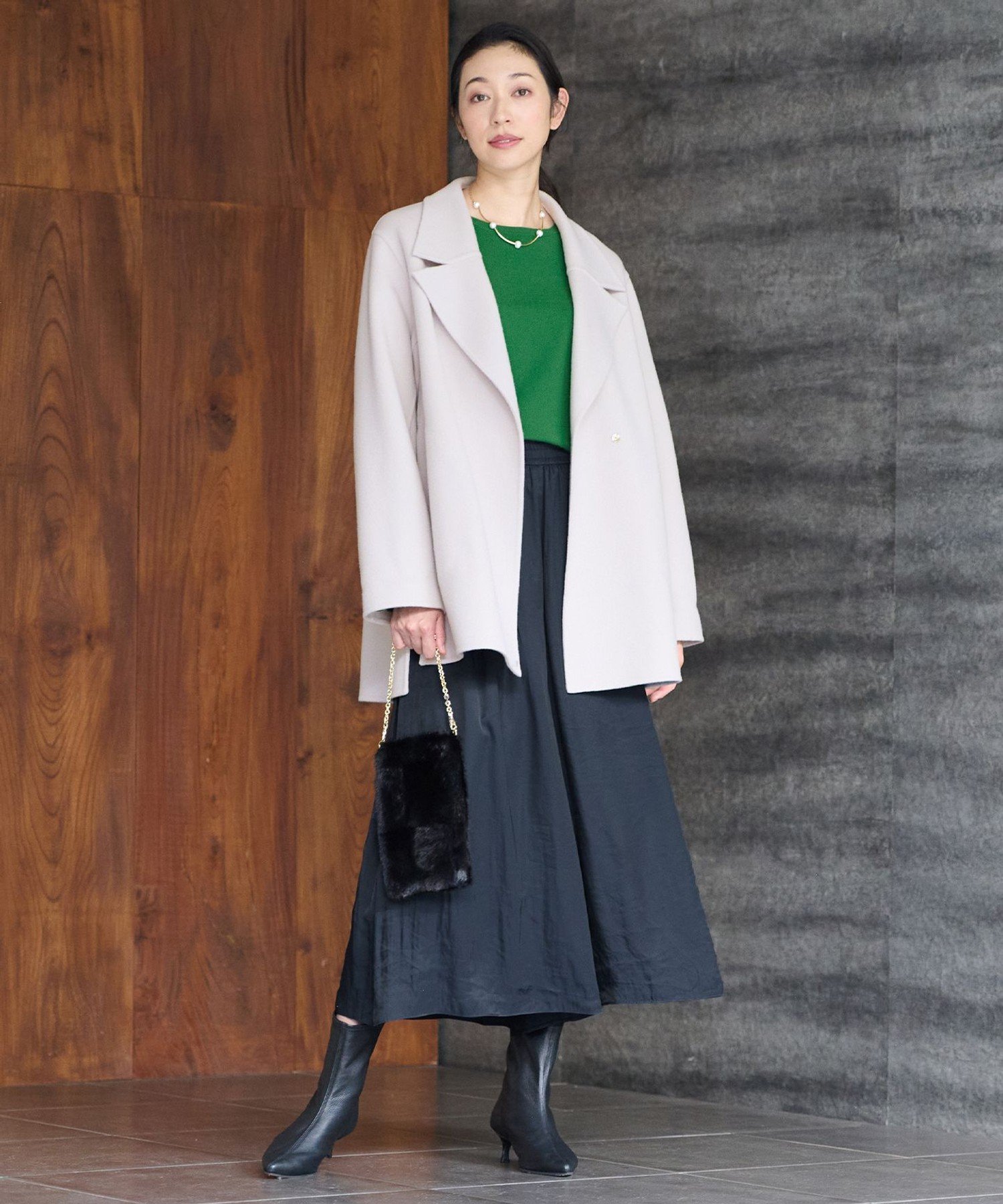 自由区｜ウールリバーショート コート | Rakuten Fashion(楽天