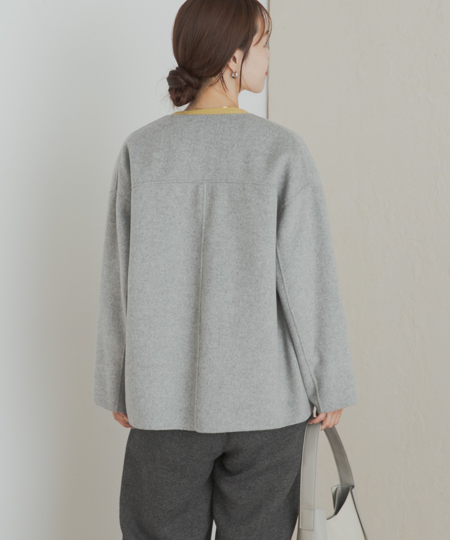 URBAN RESEARCH DOORS｜ウールリバーノーカーラミドルコート | Rakuten