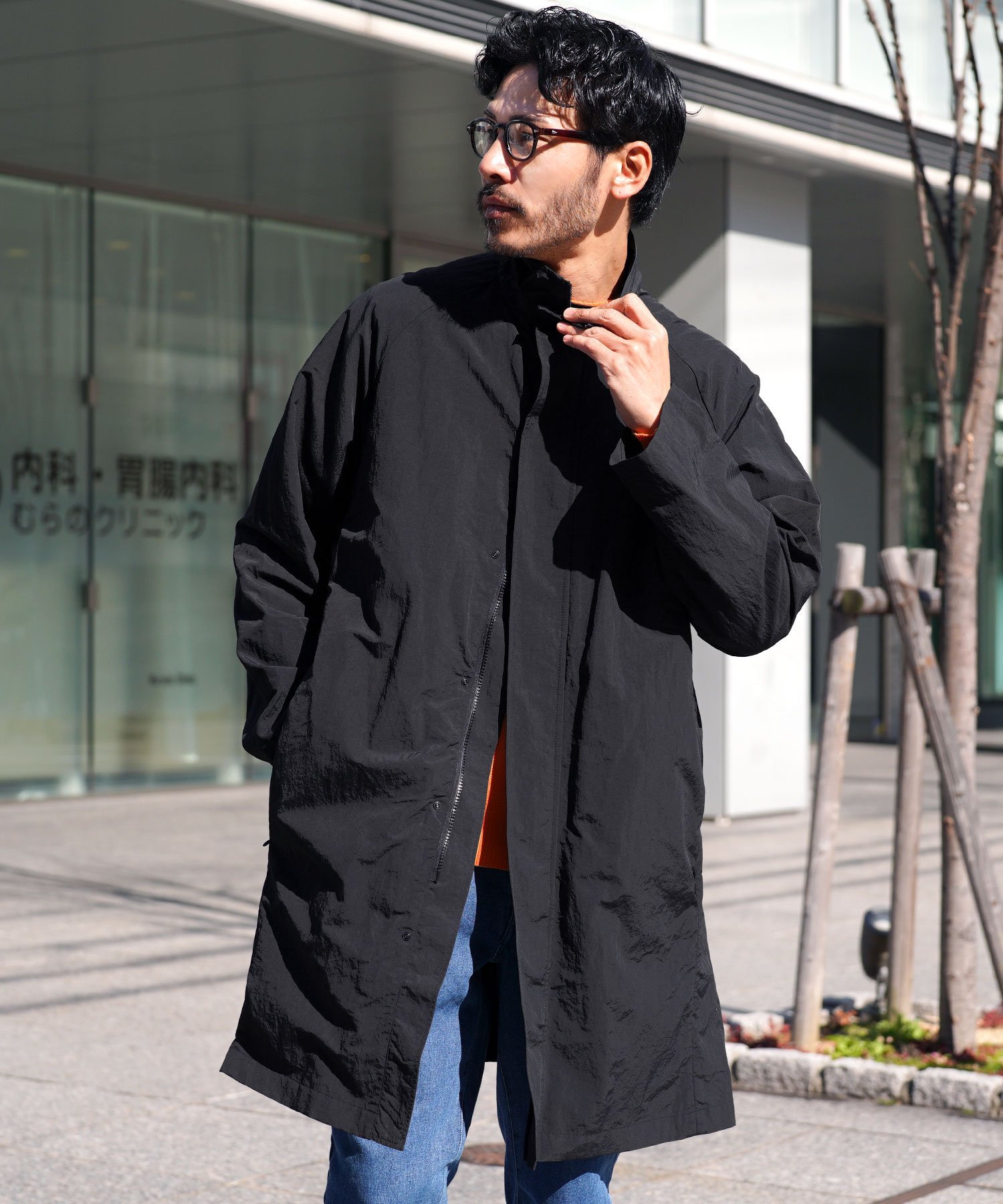 JIGGYS SHOP｜撥水スタンドカラーパッカブルコート スプリングコート