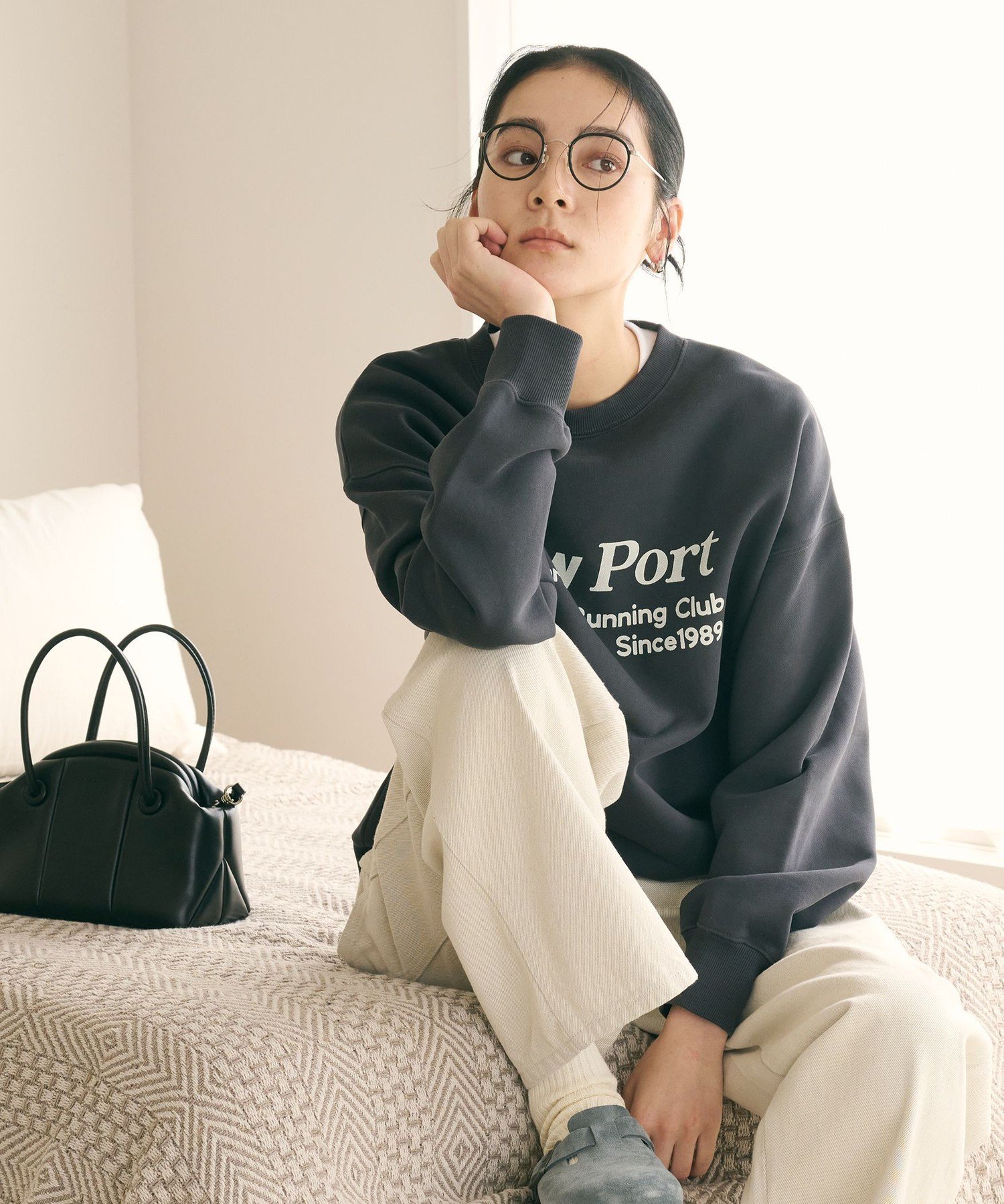 BEAUTY&YOUTH UNITED ARROWS｜コットン裏毛 ロゴスウェット プル