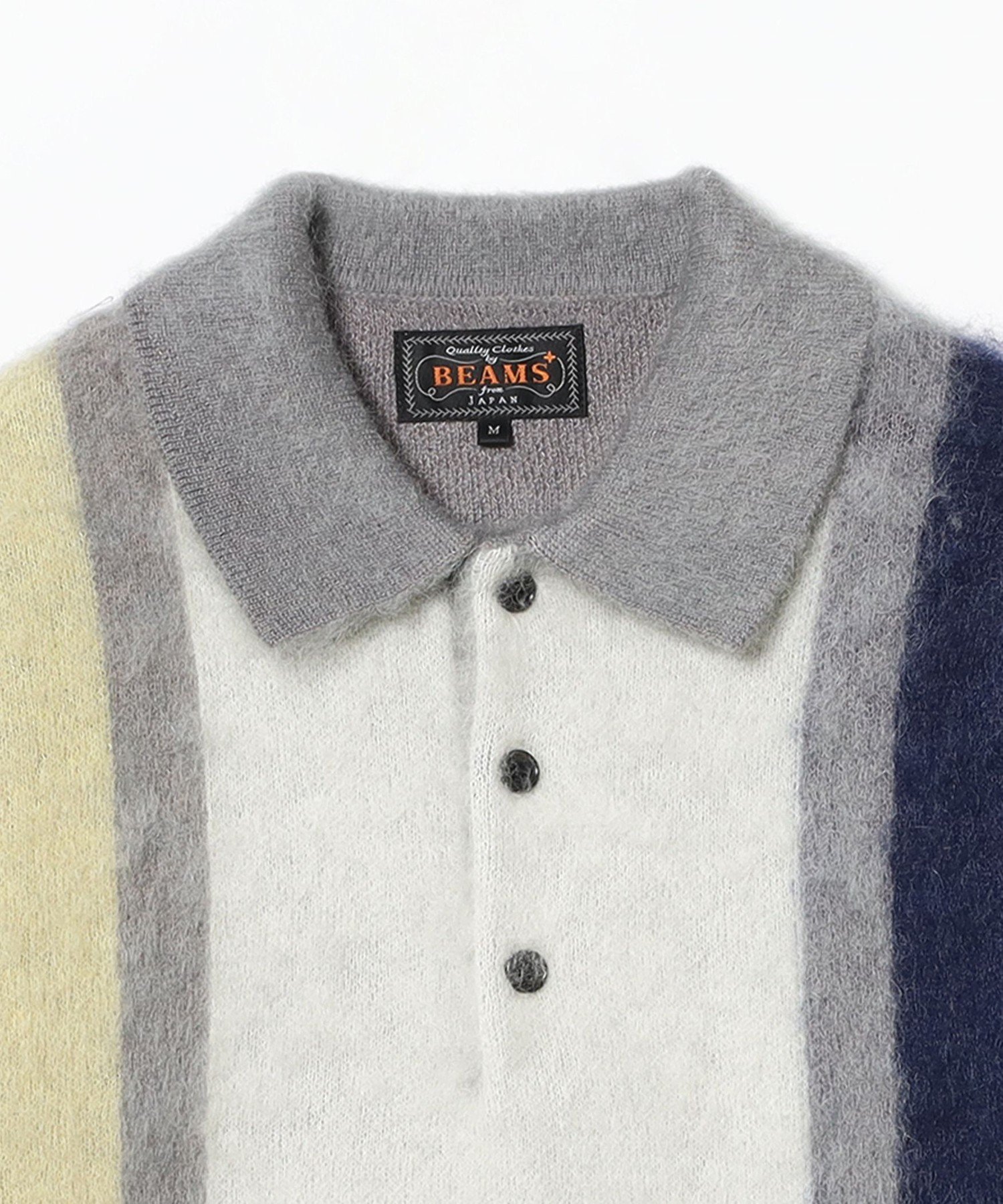 BEAMS MEN｜ BEAMS PLUS / シャギー ニット ポロシャツ | Rakuten