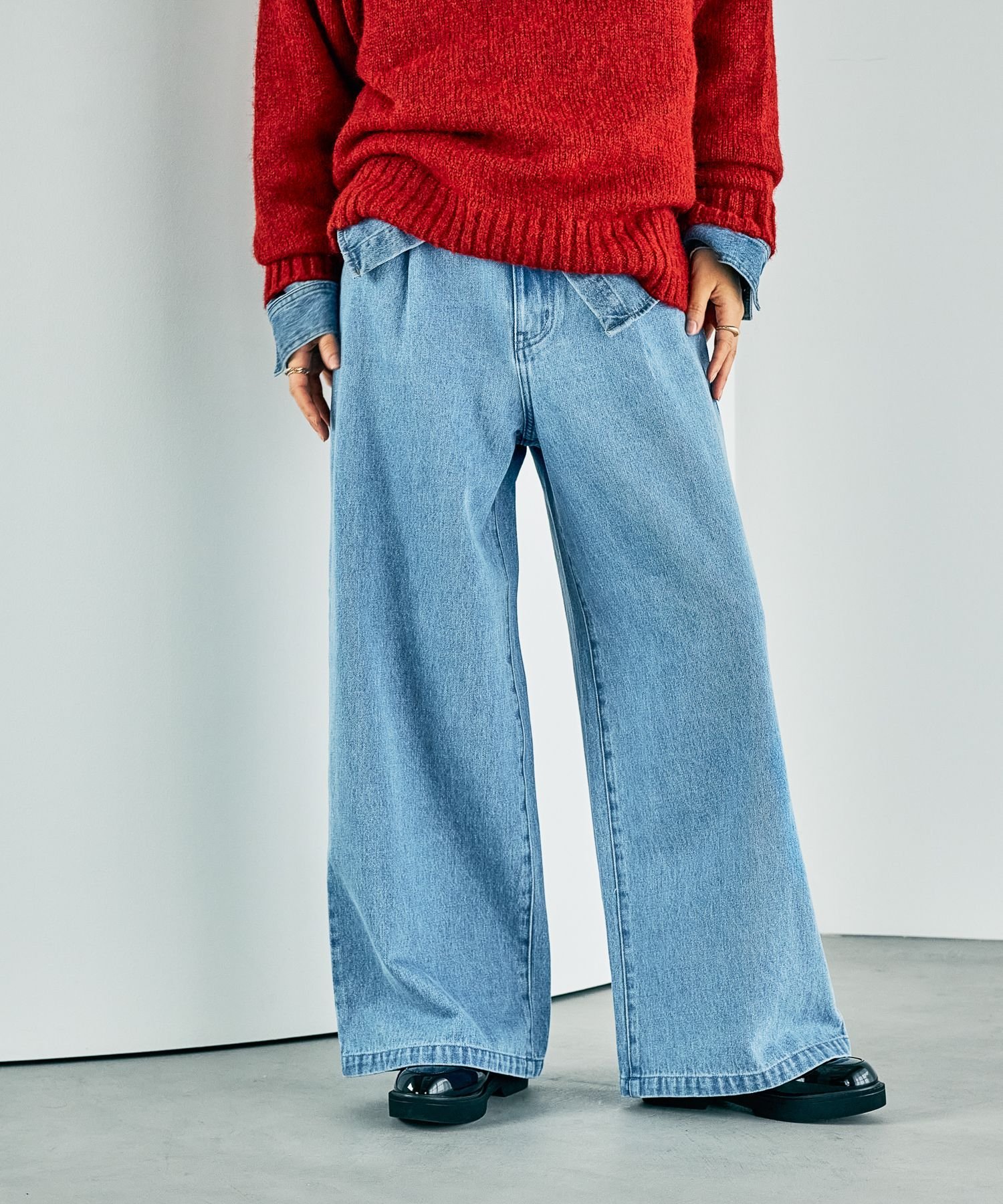 LEPSIM｜タックデニムパンツ | Rakuten Fashion(楽天ファッション／旧