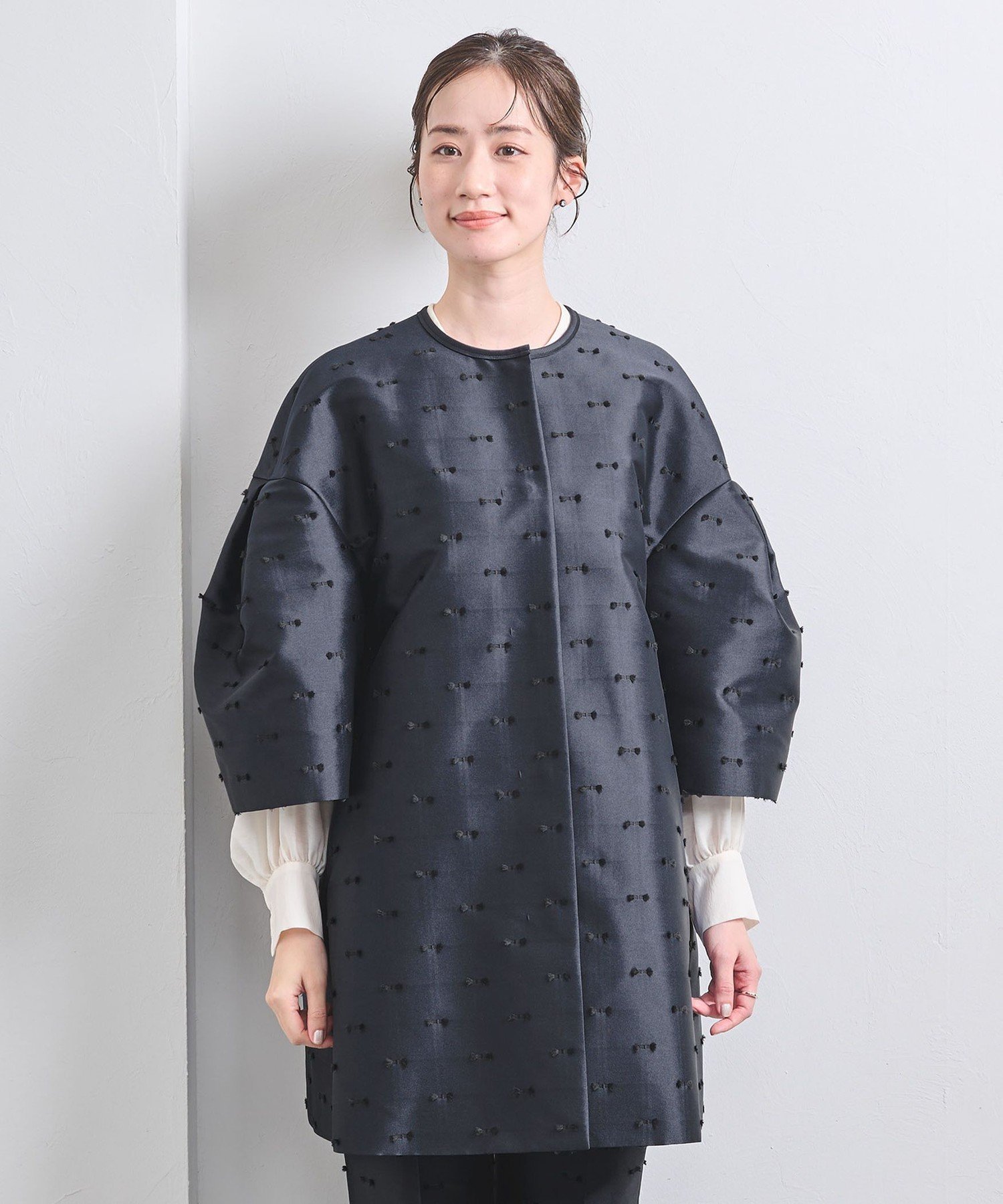 UNITED ARROWS LTD. OUTLET｜リボン カットジャガード コート