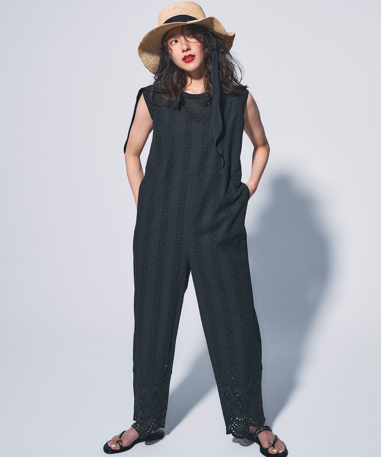 23区｜【Oggi8月号掲載/UVケア】ラフィア リボン ハット | Rakuten