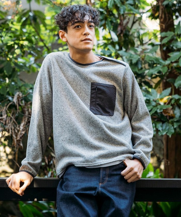 FREAK'S STORE｜リラックスフィット ニットフリース クルーネックプル