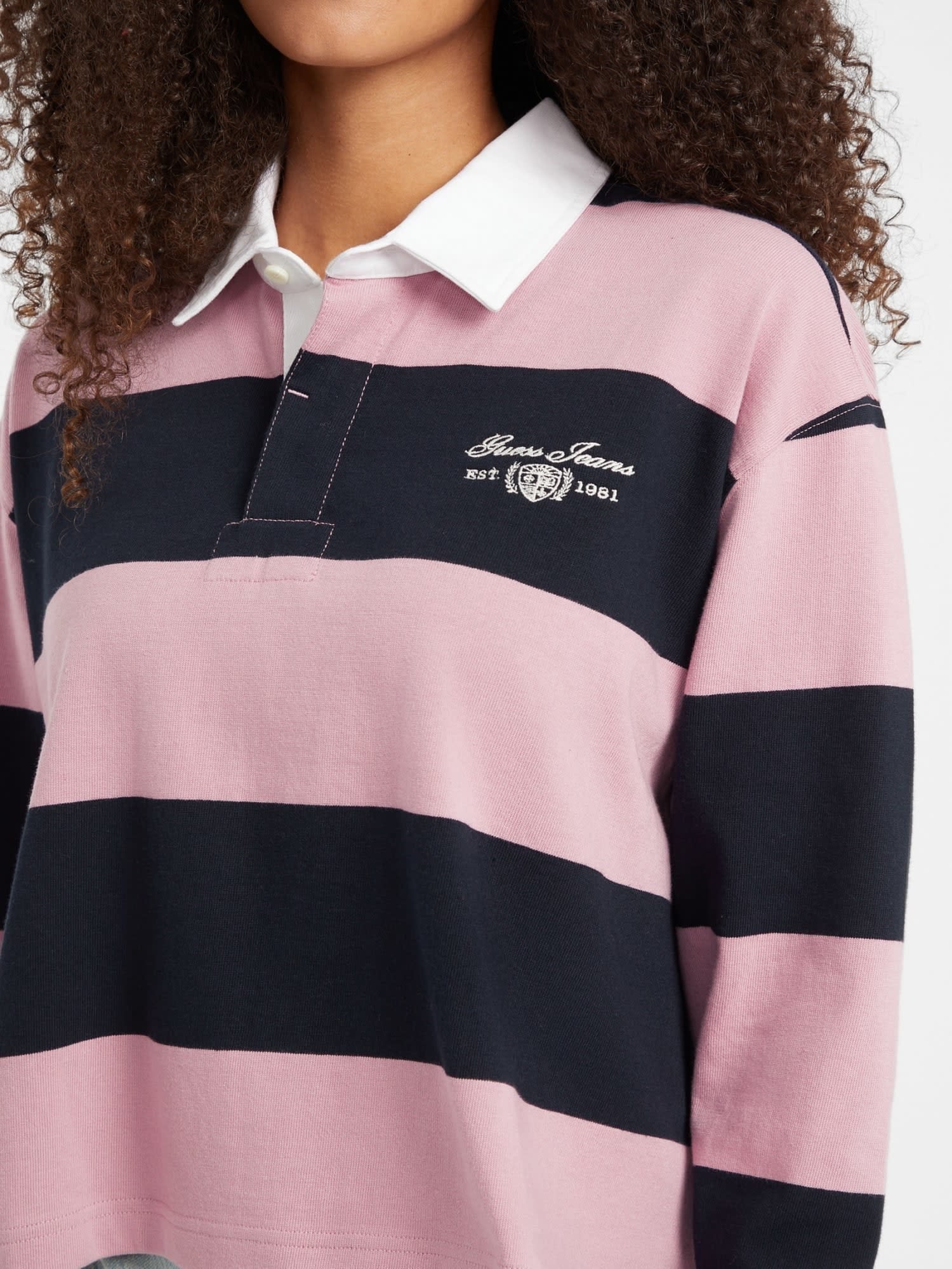 GUESS｜GUESS JEANS ラガーシャツ (W)Rugby Polo Shirt | Rakuten