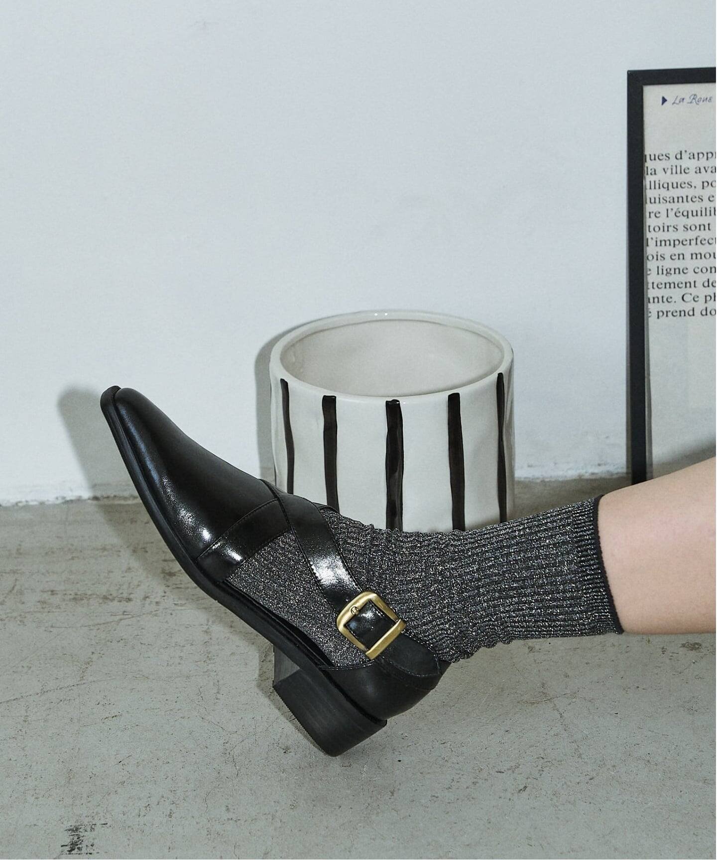 LE TALON｜GRISE3cmクロスストラップマニッシュ | Rakuten Fashion