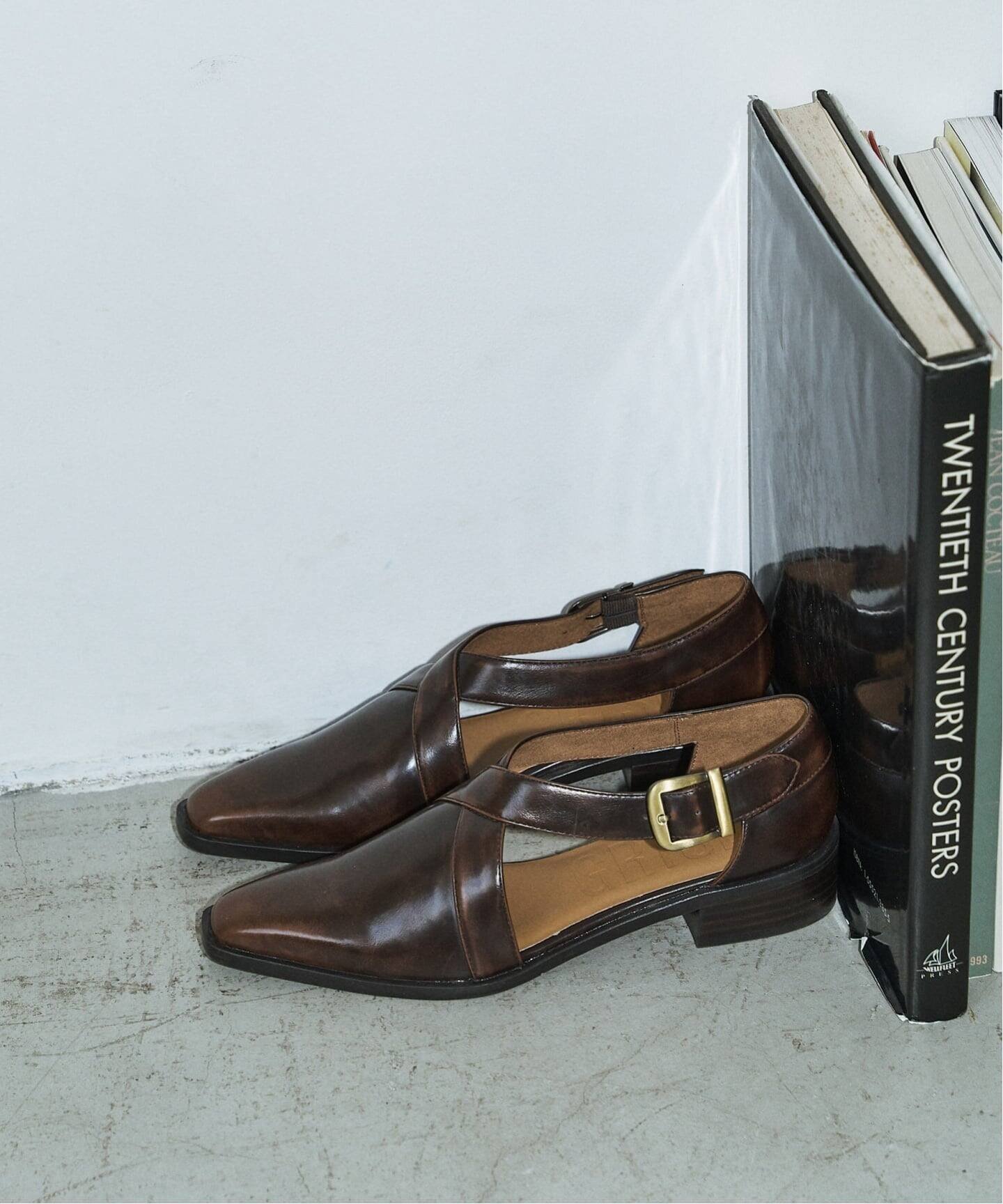 LE TALON｜GRISE3cmクロスストラップマニッシュ | Rakuten Fashion