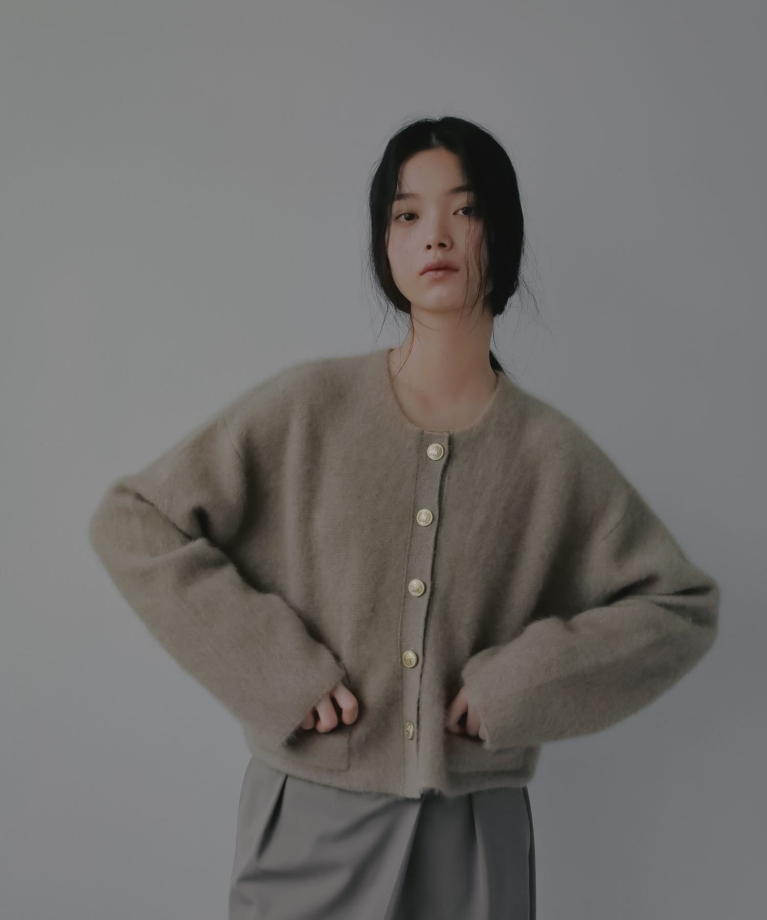 A part by｜CNラクーンコンキンボタンカーディガン | Rakuten Fashion