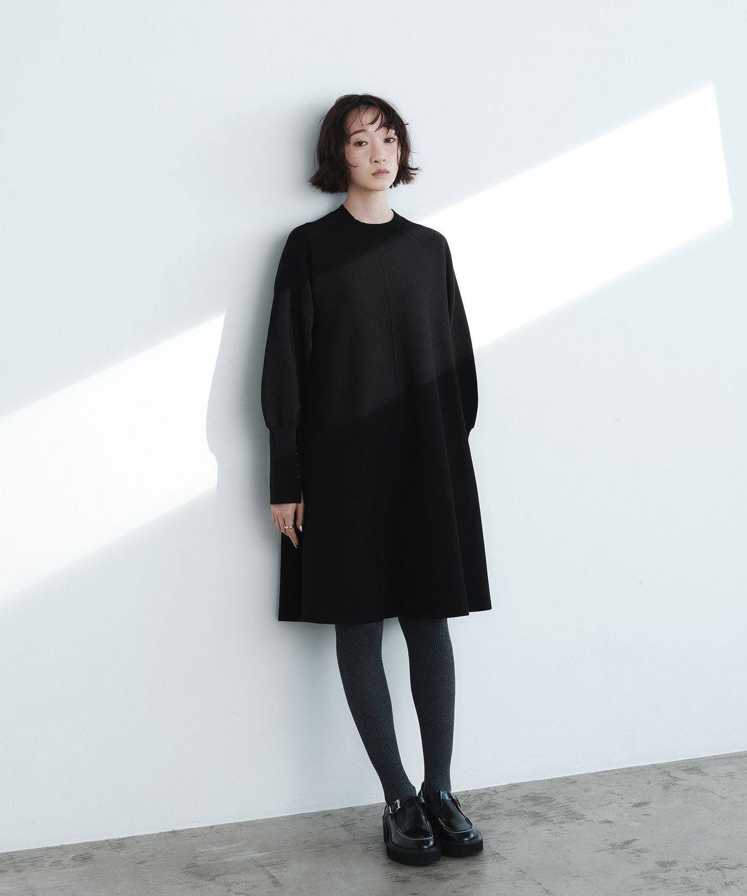 ◎新品タグ付◎エメルリファインズ◎クルーネック ミニ フレア ワンピース EMMEL REFINES（エメルリファインズ）の「＜EMMEL REFINES＞ EM HW