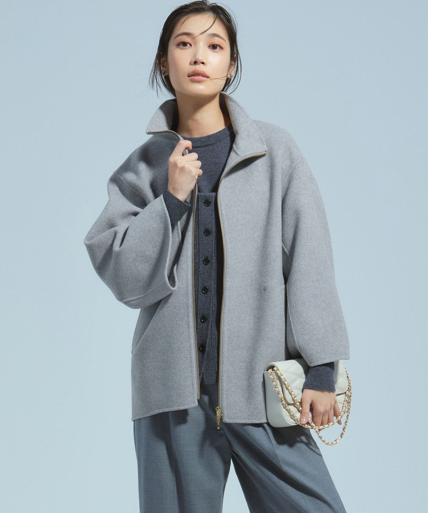 23区｜ウールリバー スタンドカラーコート | Rakuten Fashion(楽天