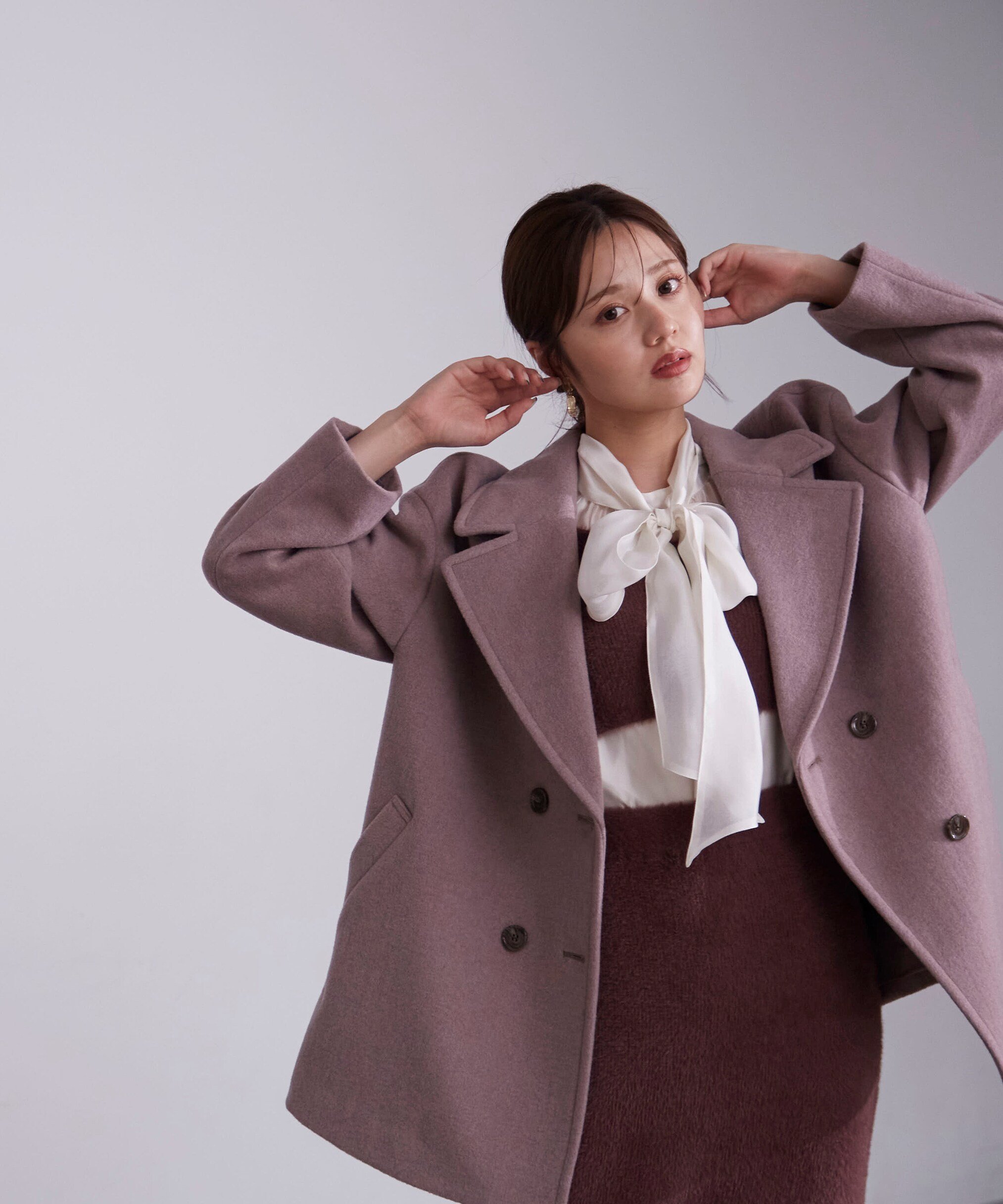 美品✨24AW セオリー カシミヤミドルコート Moxie Olevia 大きめ