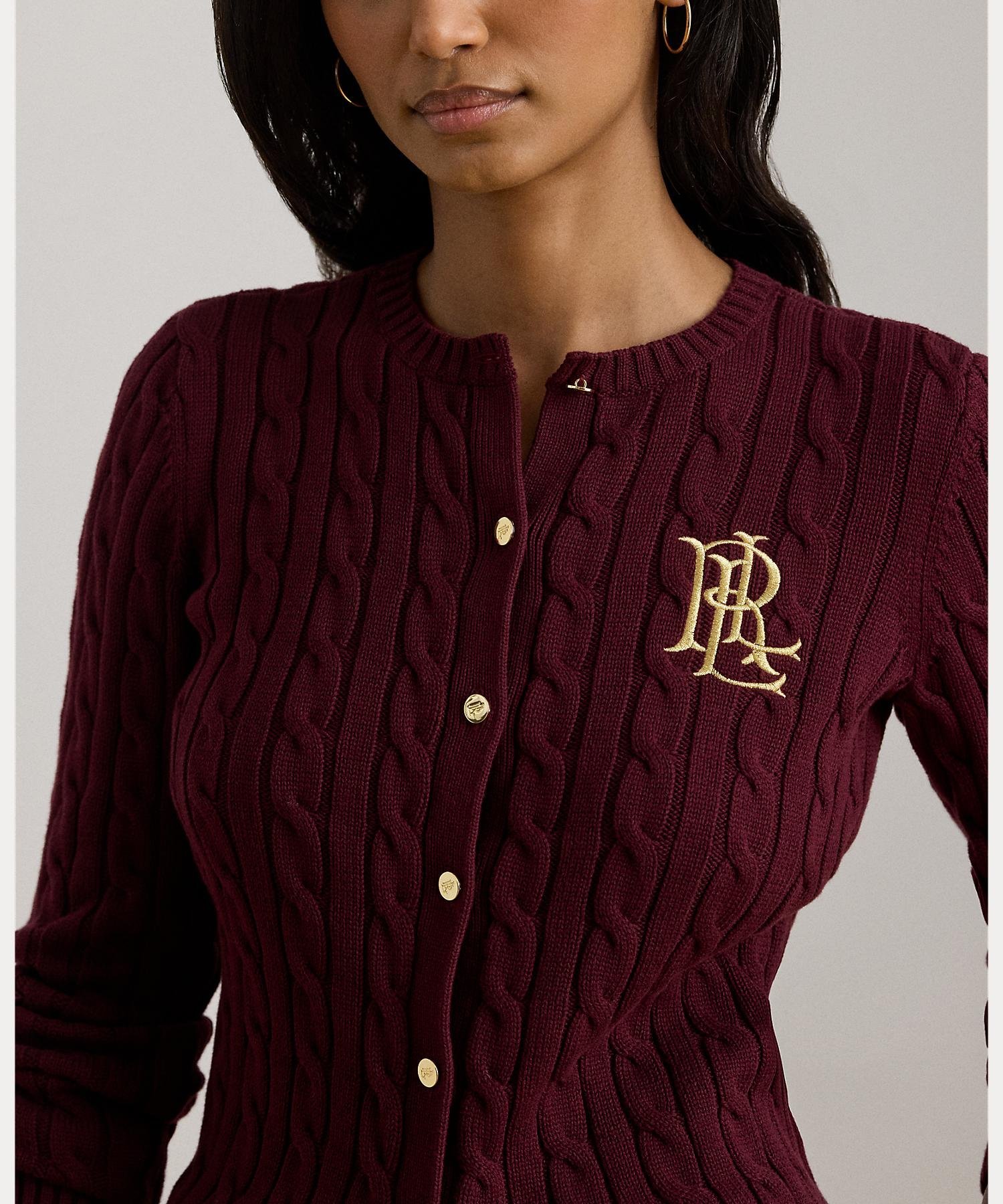 RALPH LAUREN｜ケーブルニット コットン カーディガン | Rakuten