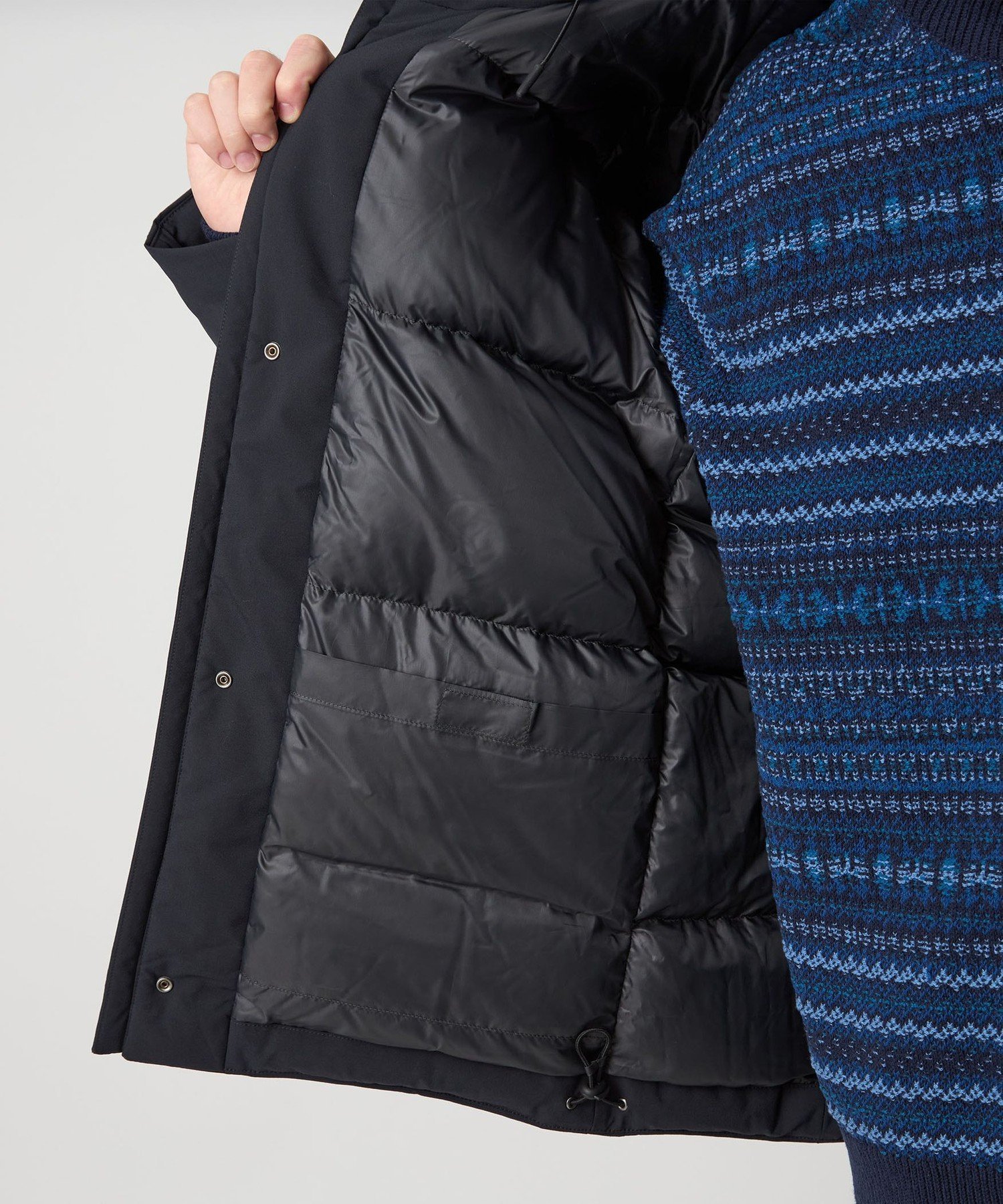 UNITED ARROWS green label relaxing｜T/W フード ダウン ブルゾン