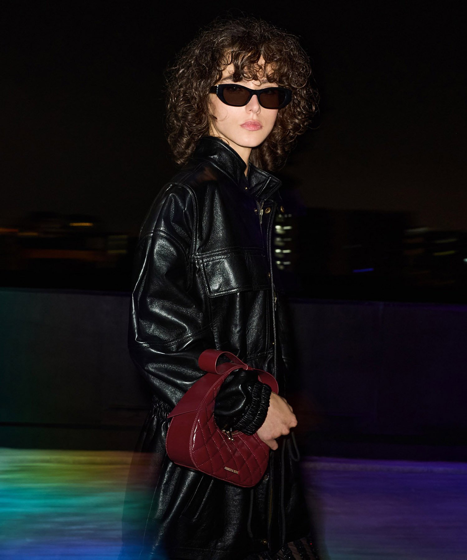 CHARLES & KEITH｜Janie ジェイニー キルトボウハンドル クレセント