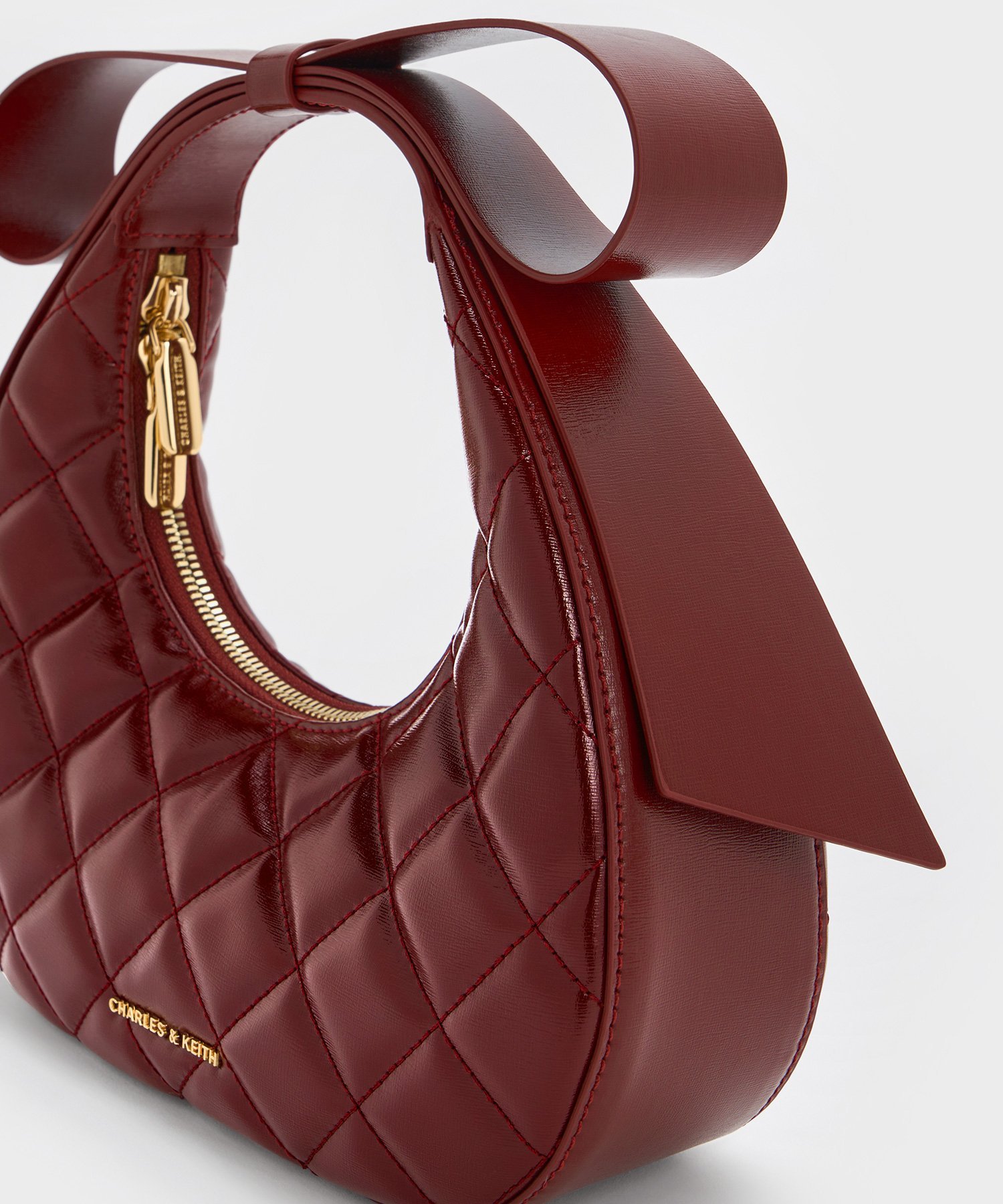 CHARLES & KEITH｜Janie ジェイニー キルトボウハンドル クレセント