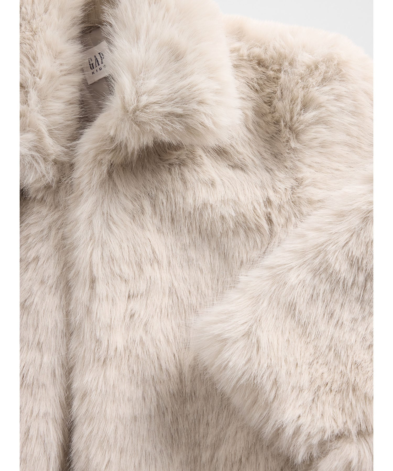 GAP｜(K)リサイクル フェイクファー クロップドコート (キッズ