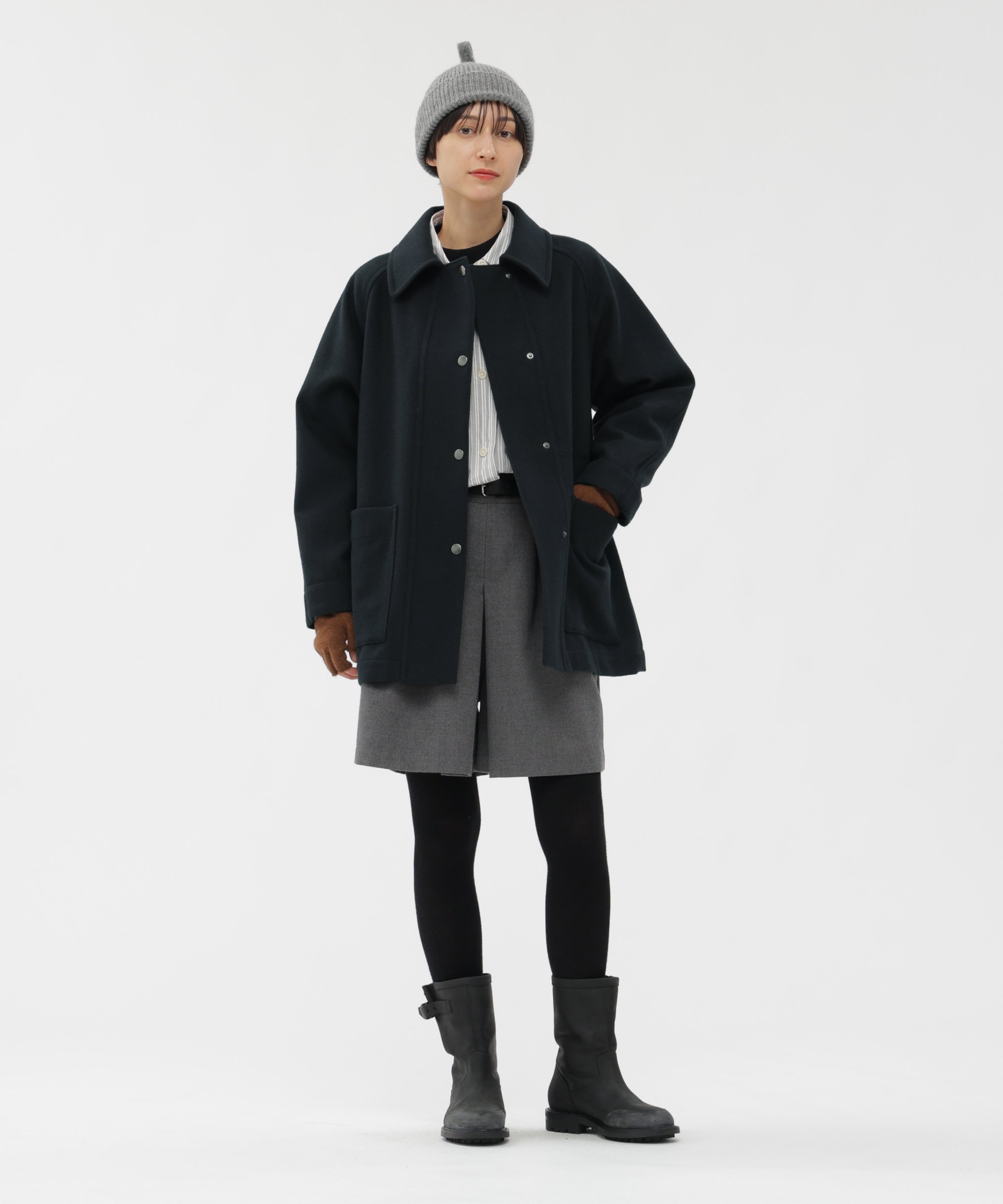 MARGARET HOWELL｜BASIC WOOL MELTON COAT | Rakuten Fashion(楽天