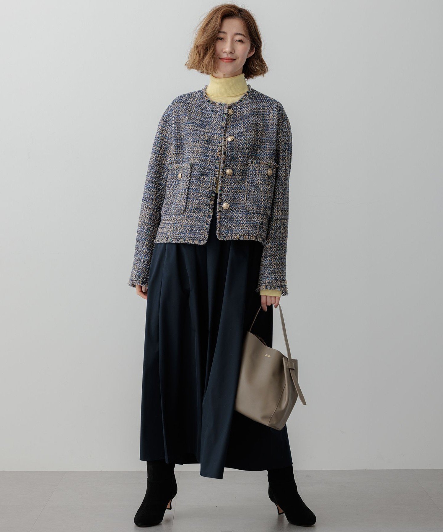 23区｜【滝沢眞規子さん着用】GIOLICA ボタン ツイード ジャケット