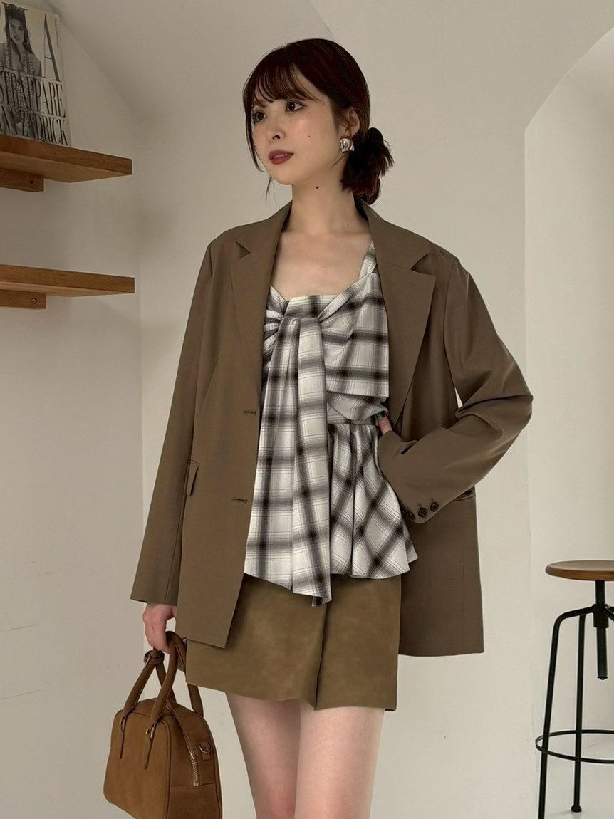 FRAY I.D｜オンブレラメチェックリボンキャミ | Rakuten Fashion(楽天