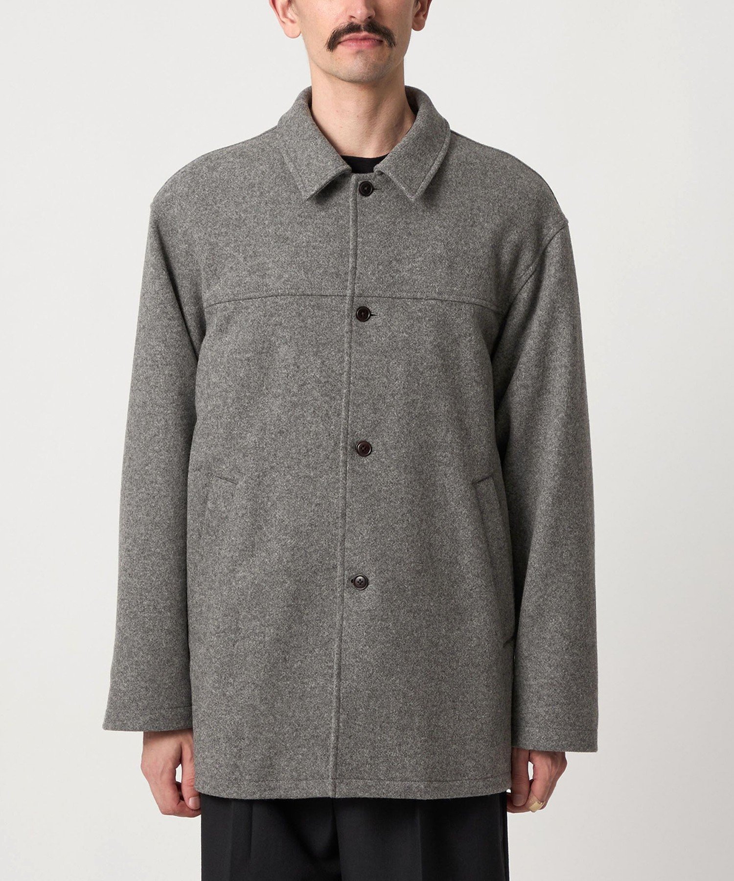 はせさと　スティーブンアラン 110S メルトン モッズコート BEAUTY&YOUTH UNITED ARROWS｜<Steven Alan> ニット メルトン カー