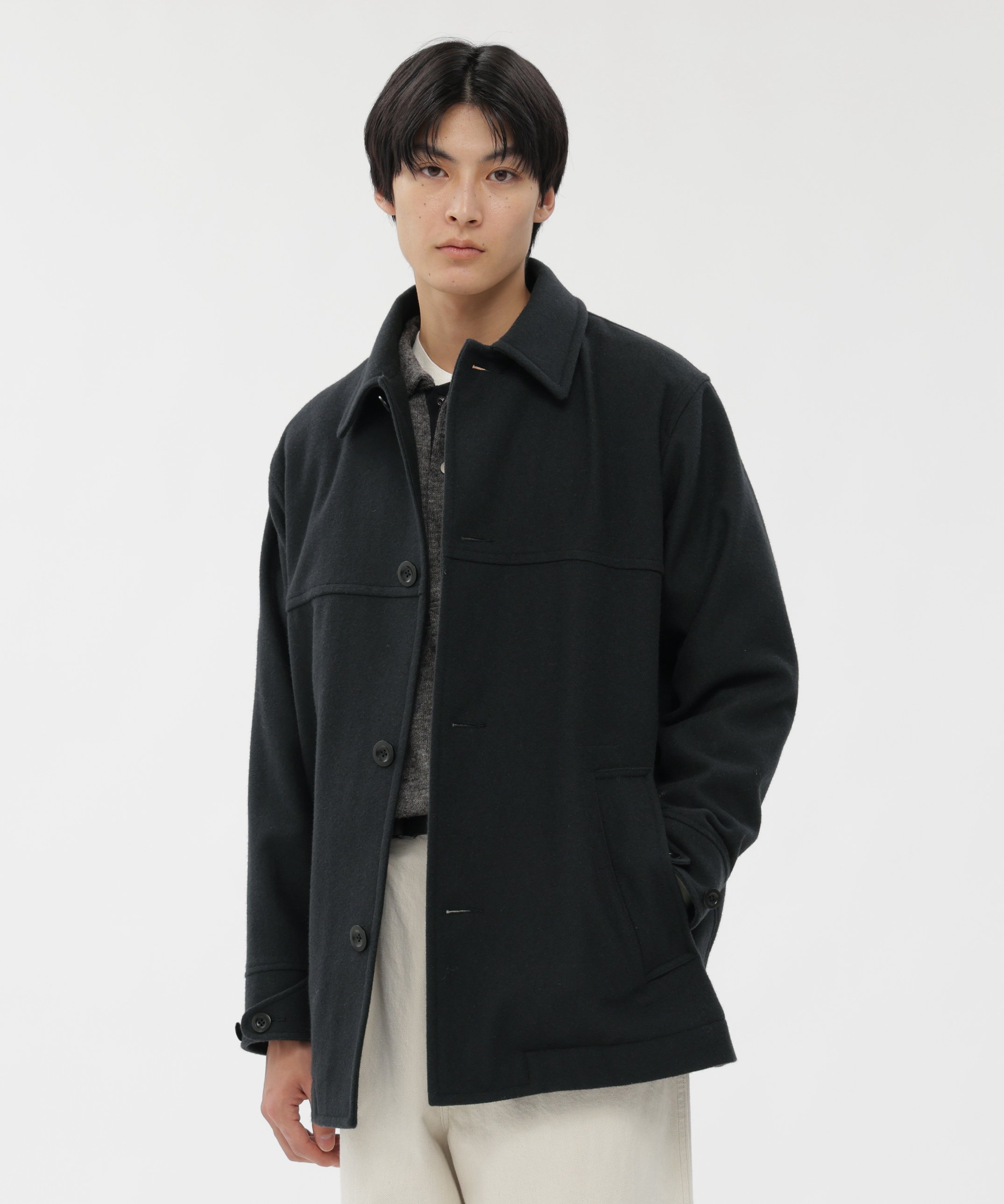 MARGARET HOWELL｜BASIC WOOL MELTON COAT | Rakuten Fashion(楽天