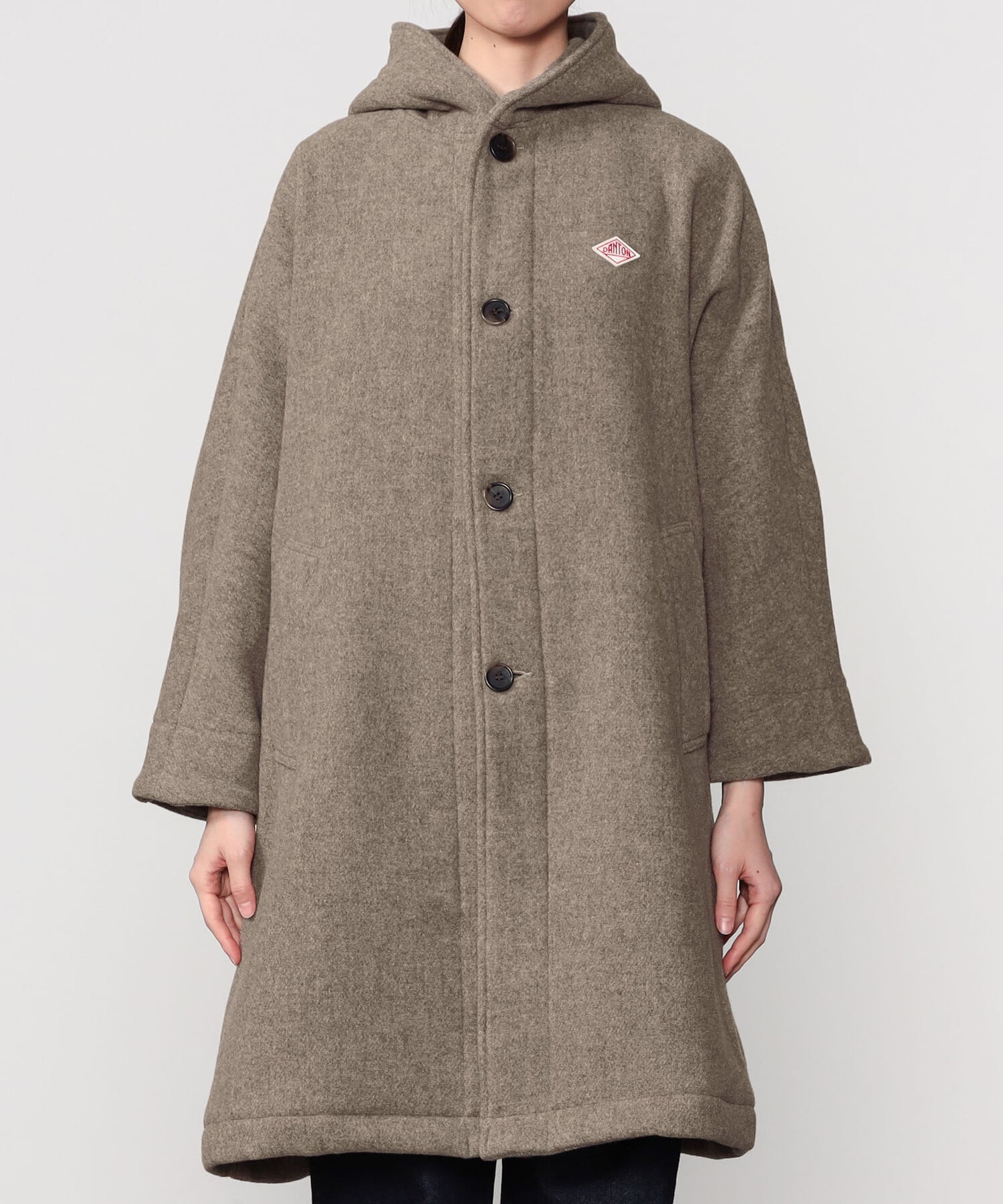 Bshop｜DANTON | ウールライトパイル フードコート WOMEN | Rakuten