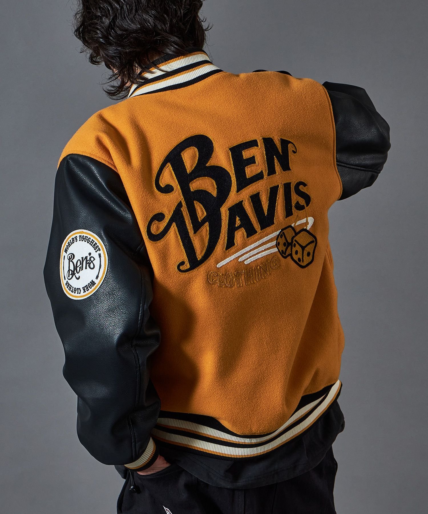 NAVAL｜【BEN DAVIS(ベンデイビス)】BD STADIUM JACKET / 刺繍