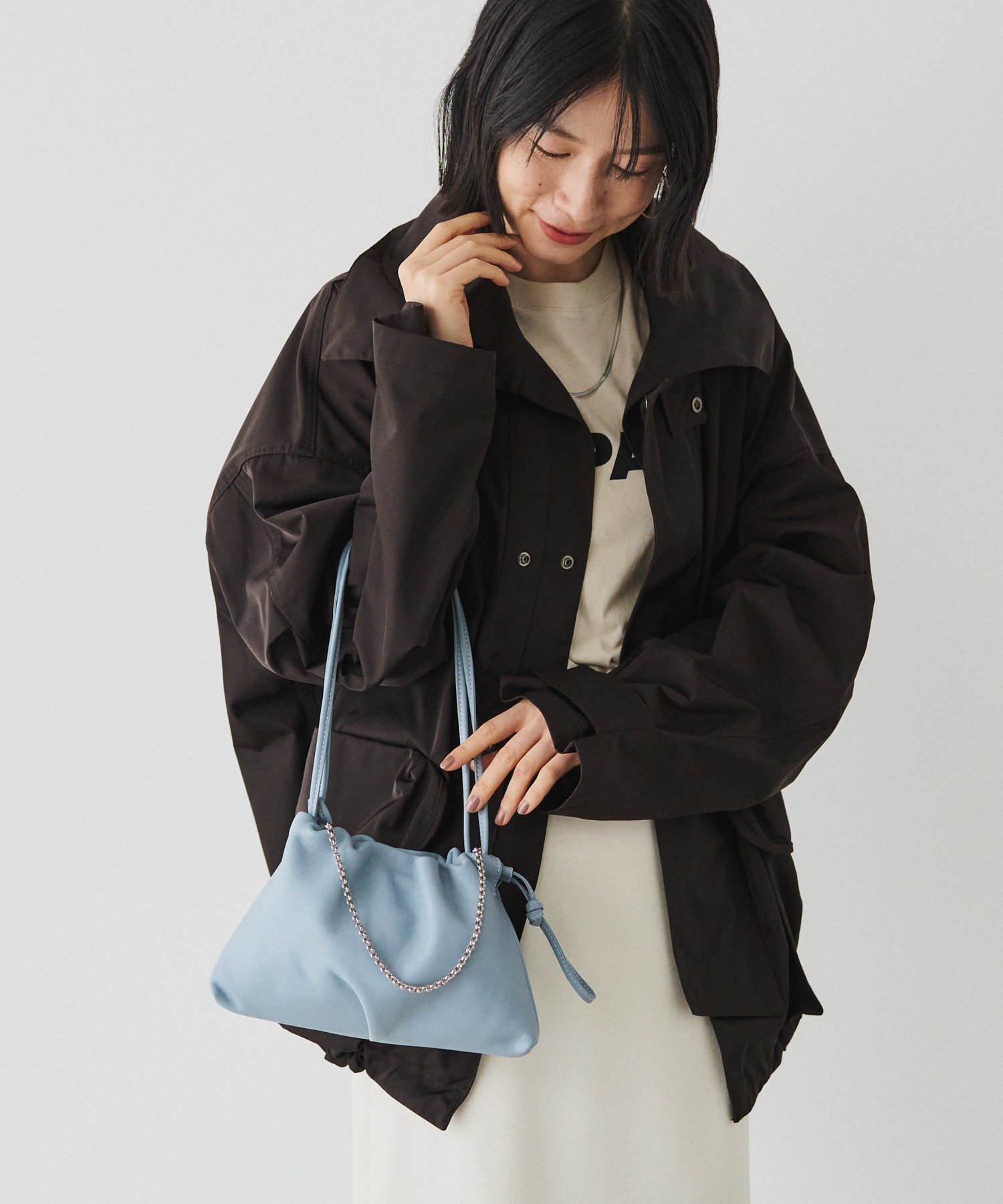 russet｜レザー巾着4WAYミニショルダーバッグ | Rakuten Fashion(楽天