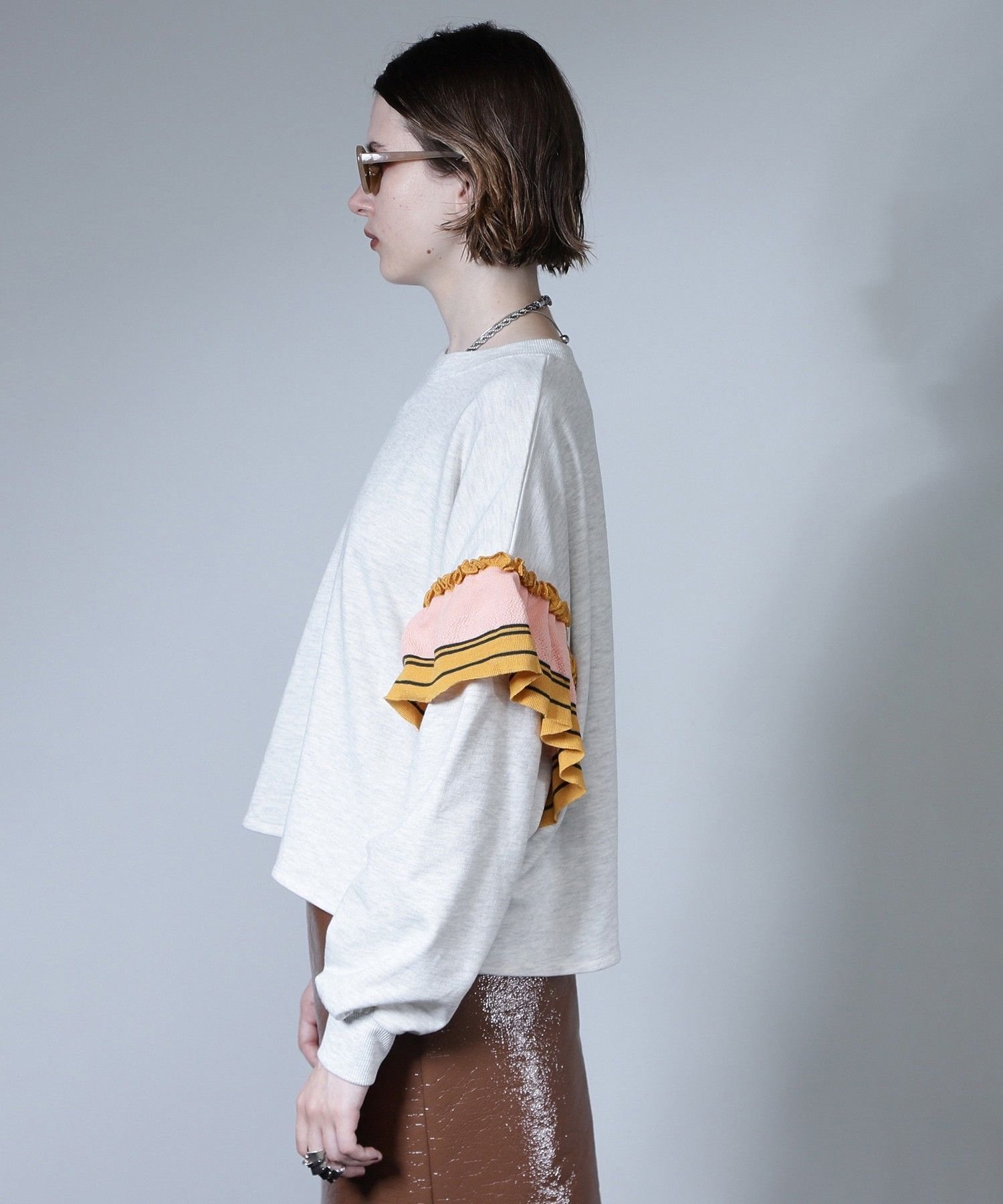 ROSE BUD｜フリルドッキングプルオーバー | Rakuten Fashion(楽天